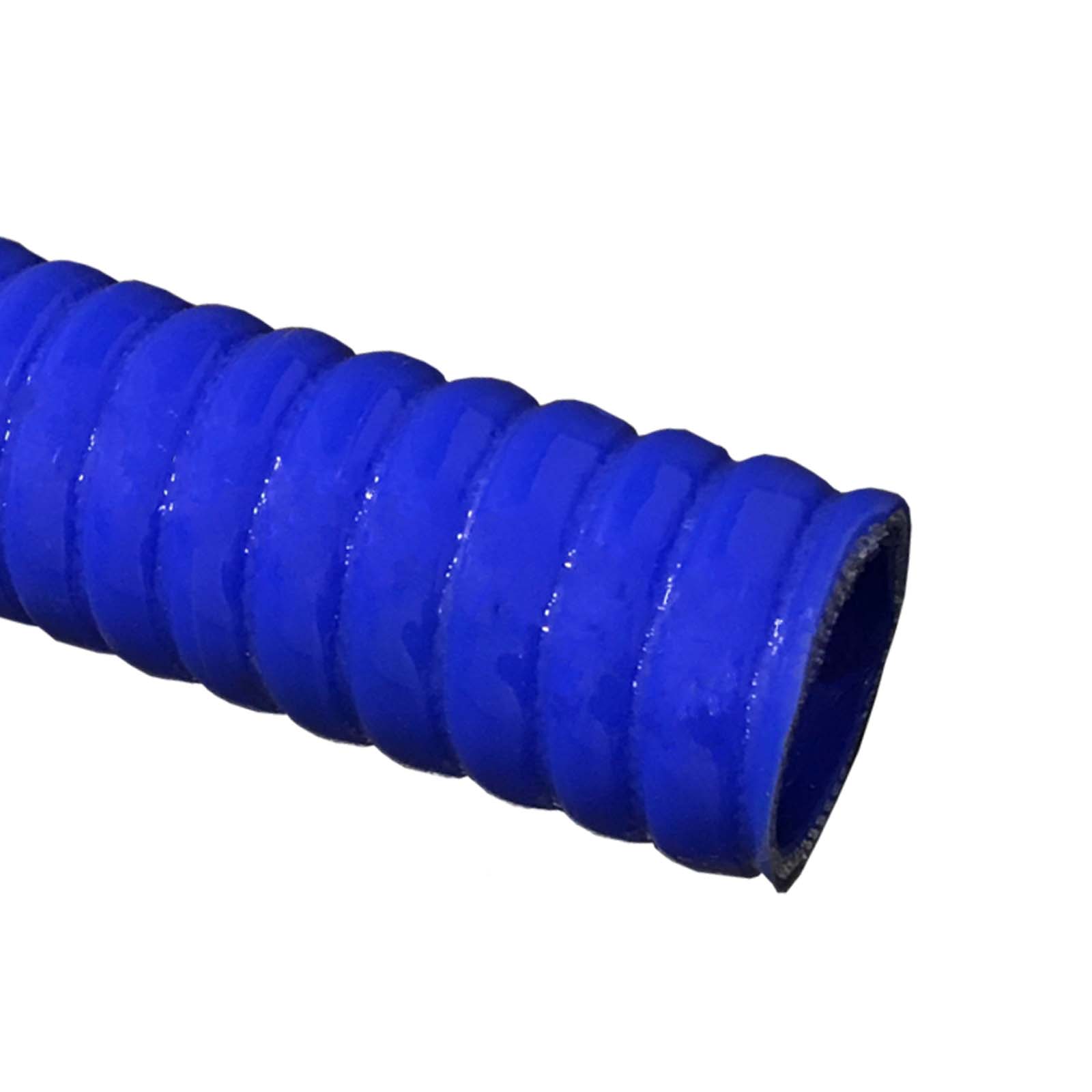 38 x 46 mm leicht flexibler Kühlerschlauch Silikon LLK Ladeluft Kühlmittel Schlauch blau PN 3 bar - 5,0 m Länge