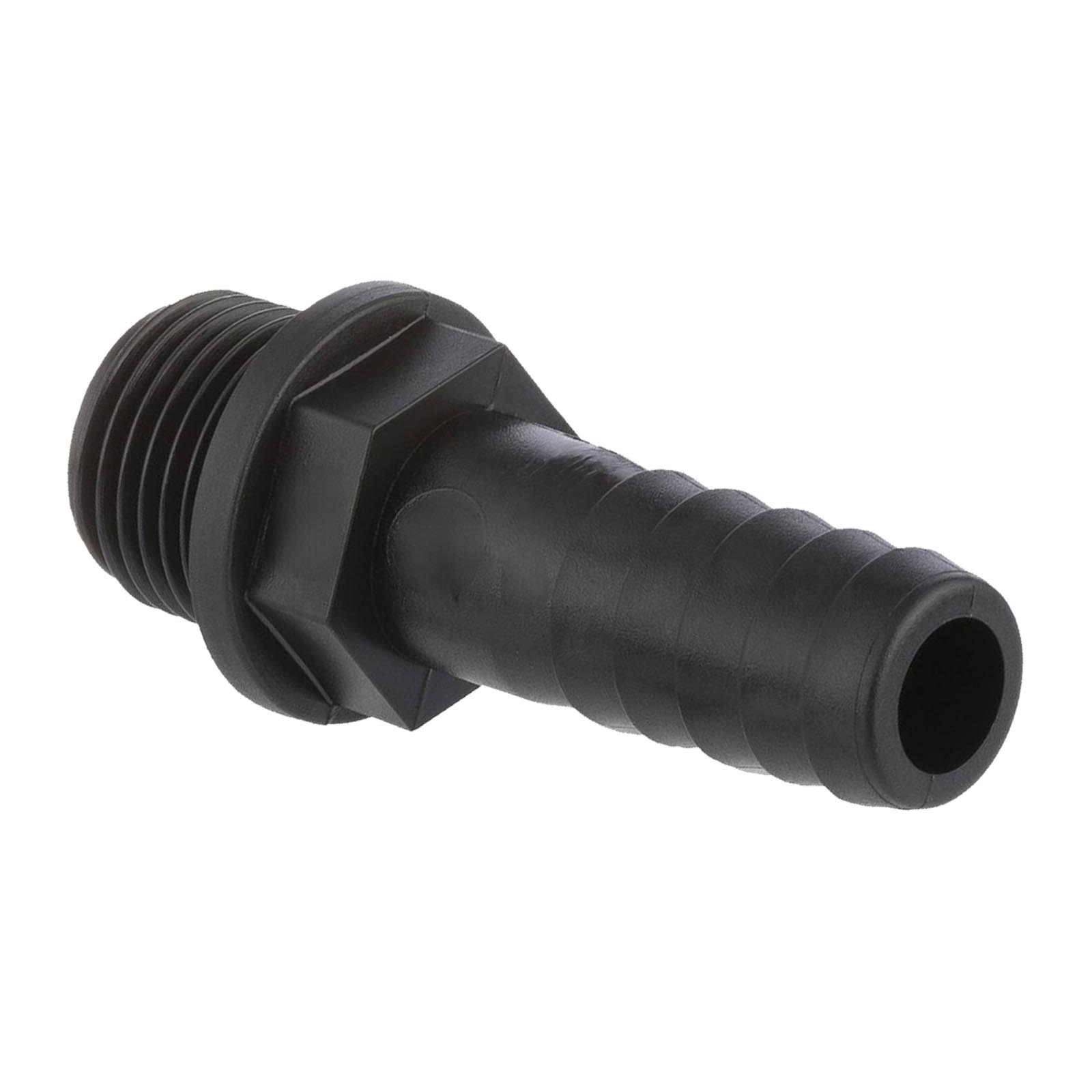 16 mm x 1/2 " PP Gewinde Fitting Schlauch Tülle Stutzen Außengewinde AG - PN 6 bar