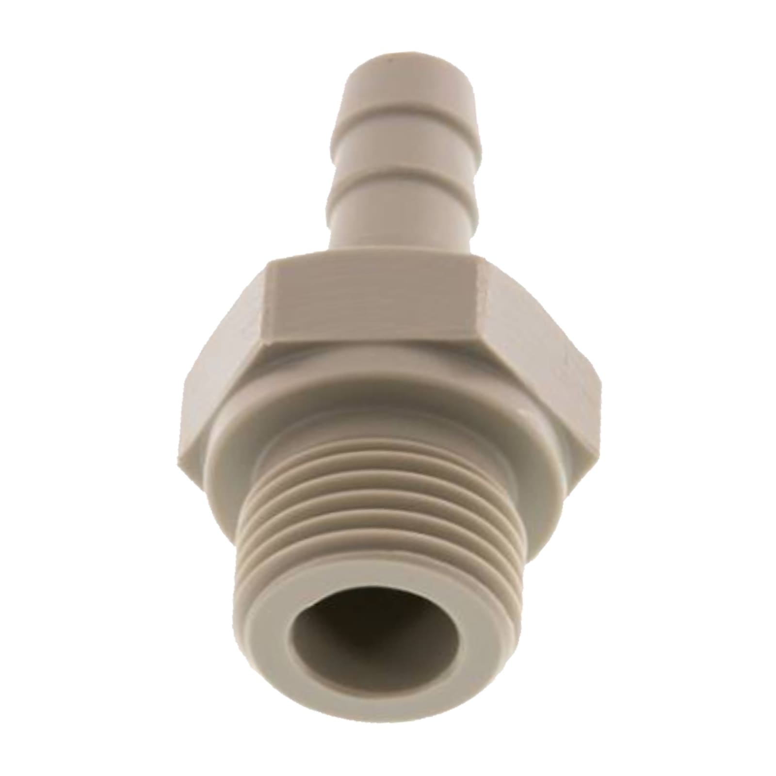 PP Gewindefitting (FDA)| Schlauchtülle x AG -  12mm x 1/2" [PN10]
