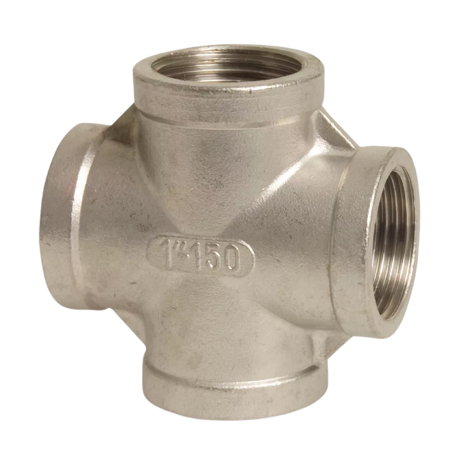 1/4" Edelstahl Fitting V4A AISI 316 Kreuzstück 90° Innengewinde IG - PN 16 bar