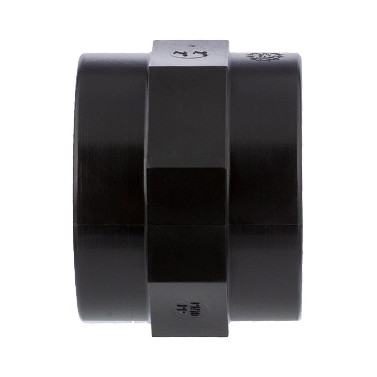 2" PP Gewinde Fitting Muffe schwarz Innengewinde IG Polypropylen - PN 10 bar