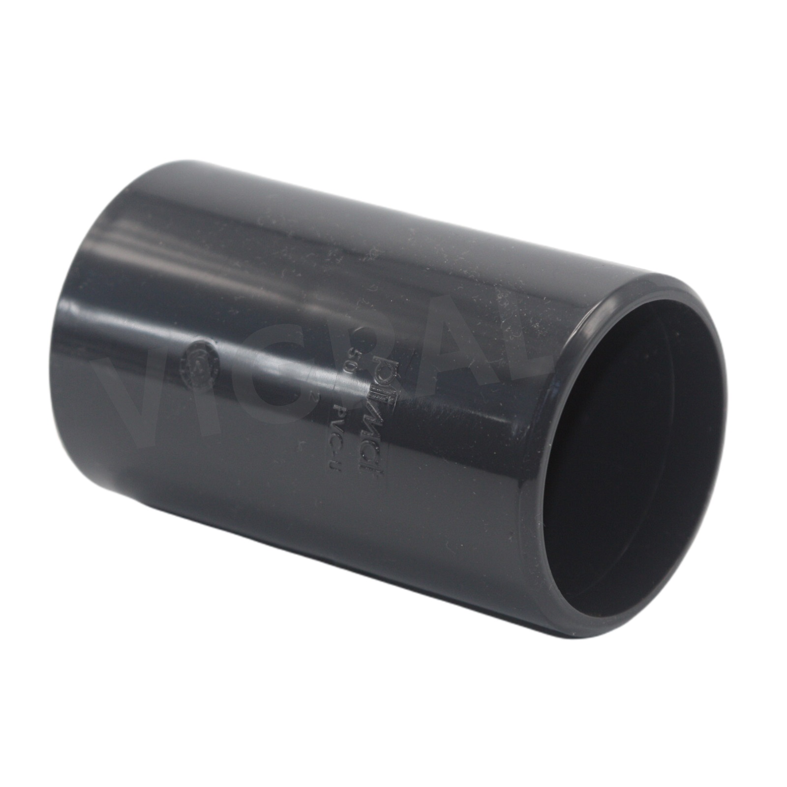 50 mm PVC Klebe Fitting Muffe Verbinder (90 mm Länge) - PN 16 bar