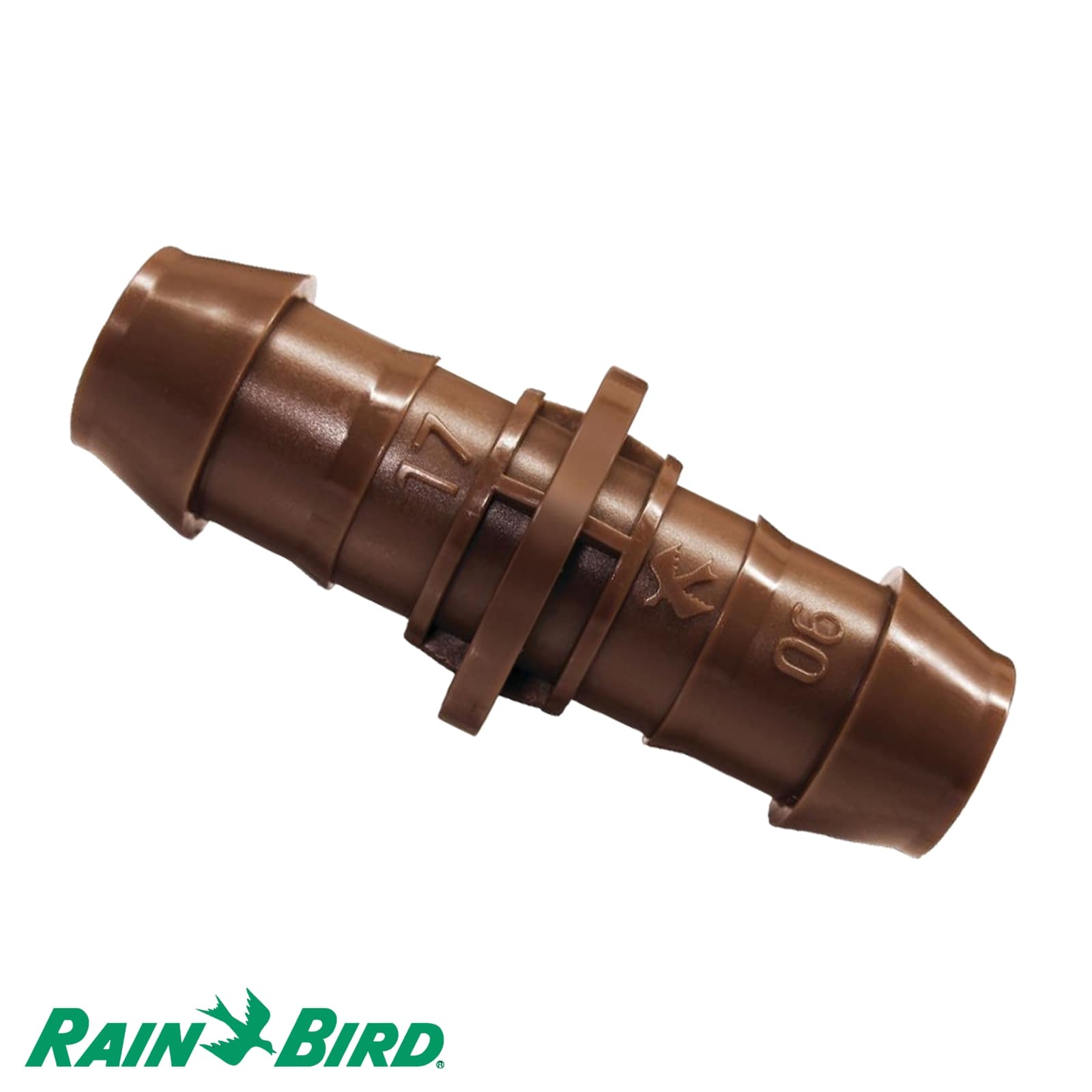 17 mm Rain Bird Schlauch Verbinder Kunststoff Tülle Tropf Fitting braun Typ XFF17 - PN 3,5 bar