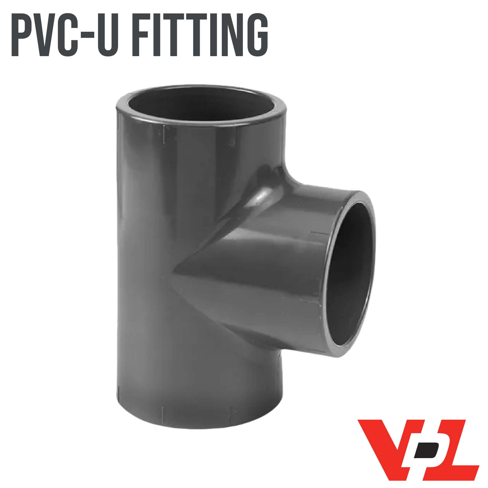 20 mm VDL PVC Klebe Fitting T-Stück 90° Muffe Verbinder - PN 16 bar