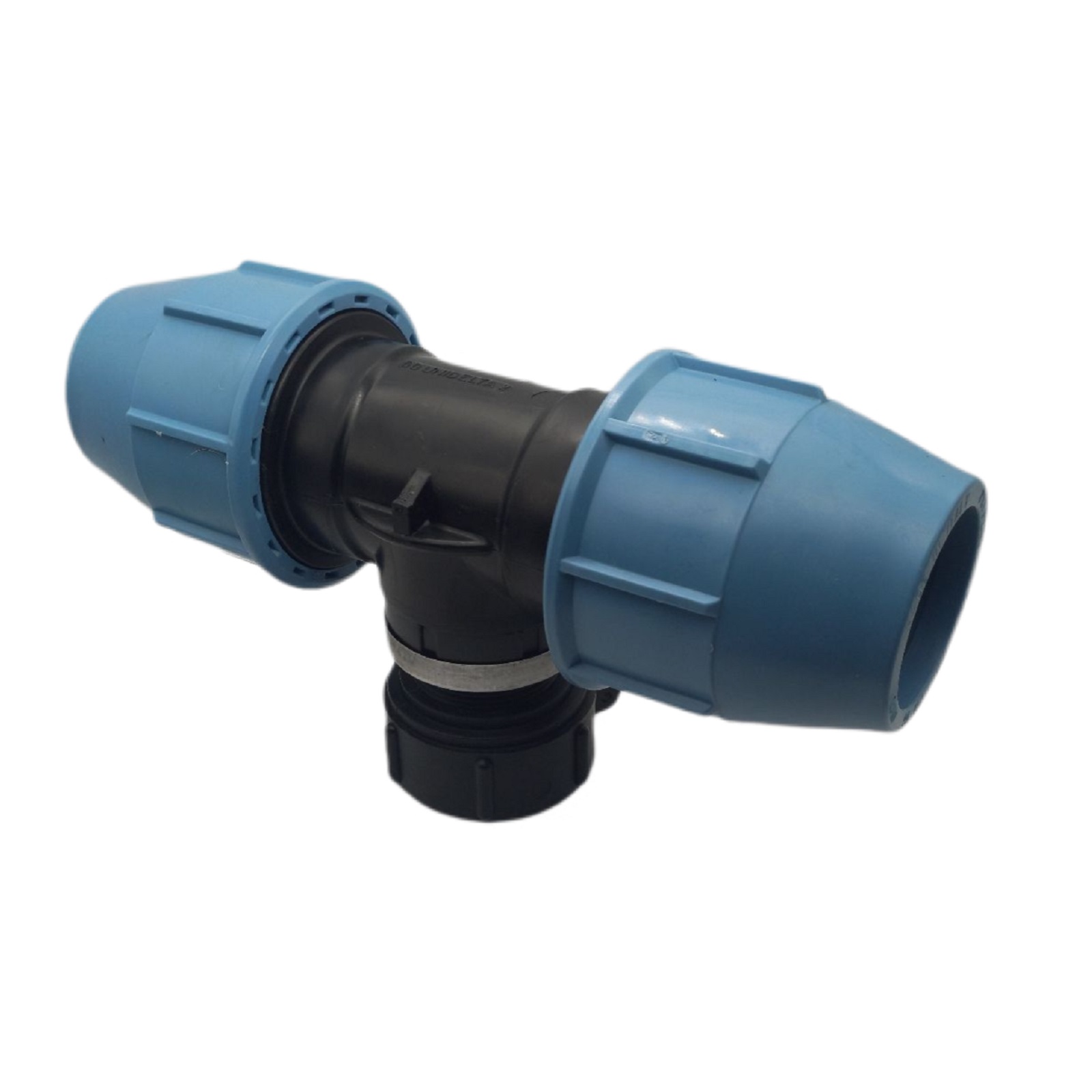 IBC Container Anschluss Adapter Set S60 x 6 -> 63 mm PE/PP T-Stück 90°