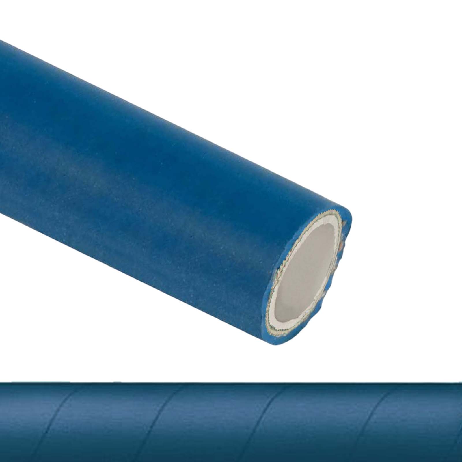 38 mm 1 1/2" Molkerei Lebensmittel Schlauch leicht BfR FDA NBR NVC blau weiß - PN 10 bar - 40 m Rolle 