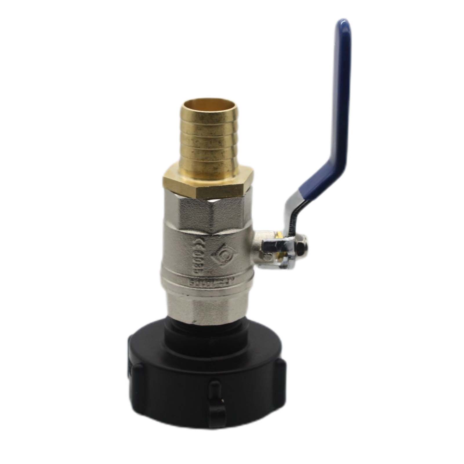 S60 x 6 IBC 3/4" Kugel Hahn Ventil Schlauch Tülle 1/2" 13 mm Messing Container Tank Zubehör