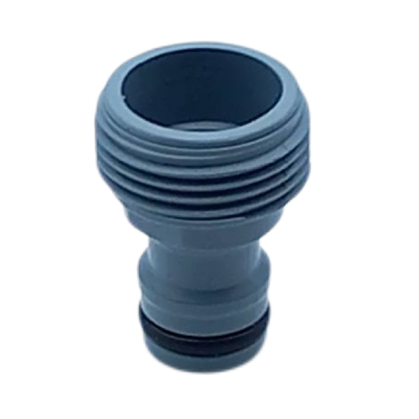 3/4" Zoll  AG Hahnanschluss Click-System Quickconnect Außengewinde Kunststoff grau - 10er Pack