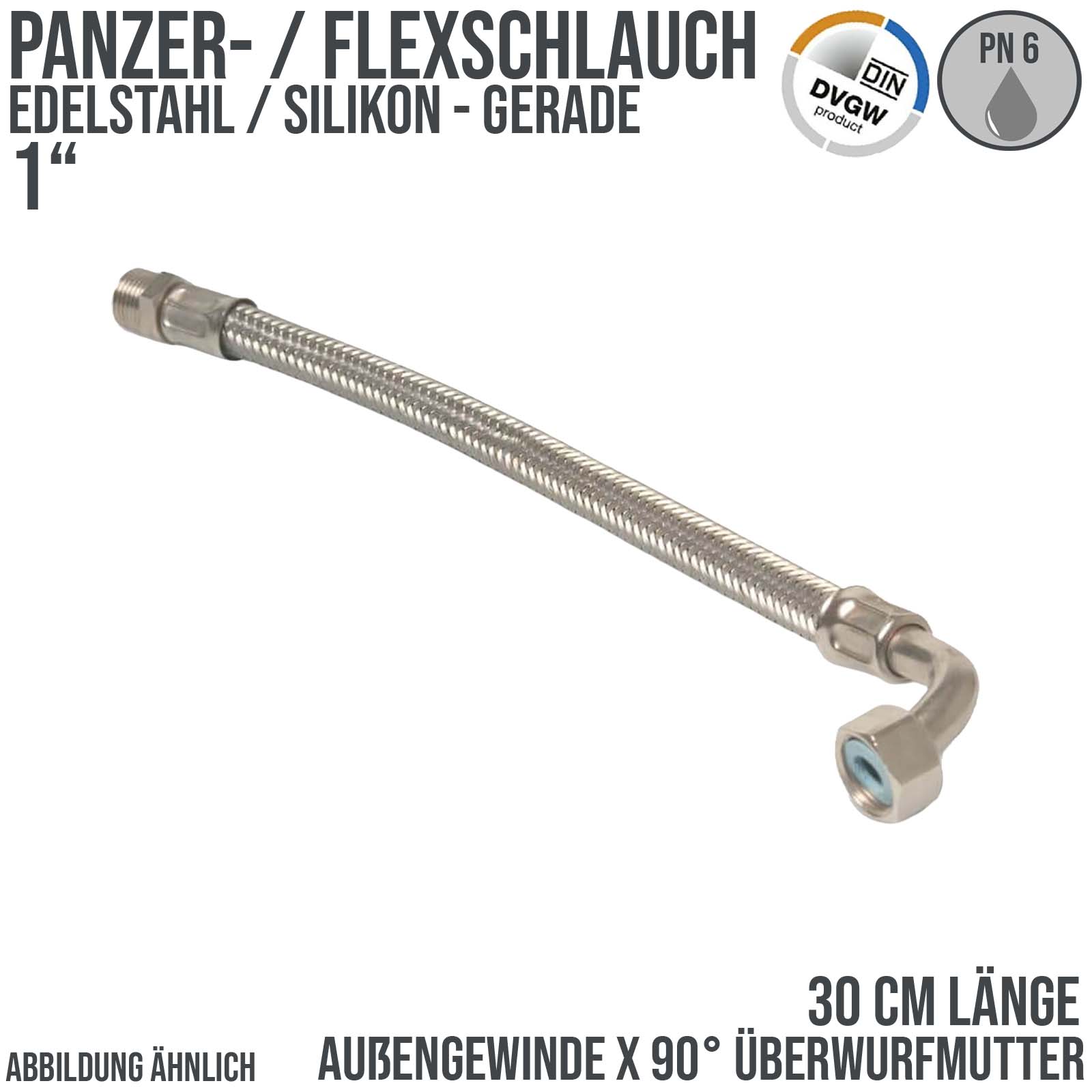 Flex- / Panzerschlauch in verschiedenen Ausführugen für den im Sanitärbereich, Küche und Bad finden Sie in unserem Shop…