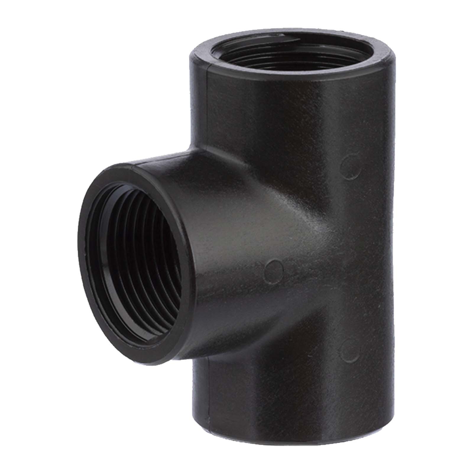 2 " PP Gewinde Fitting T-Stück 90° schwarz Innen x Innengewinde IG Polypropylen - PN 10 bar