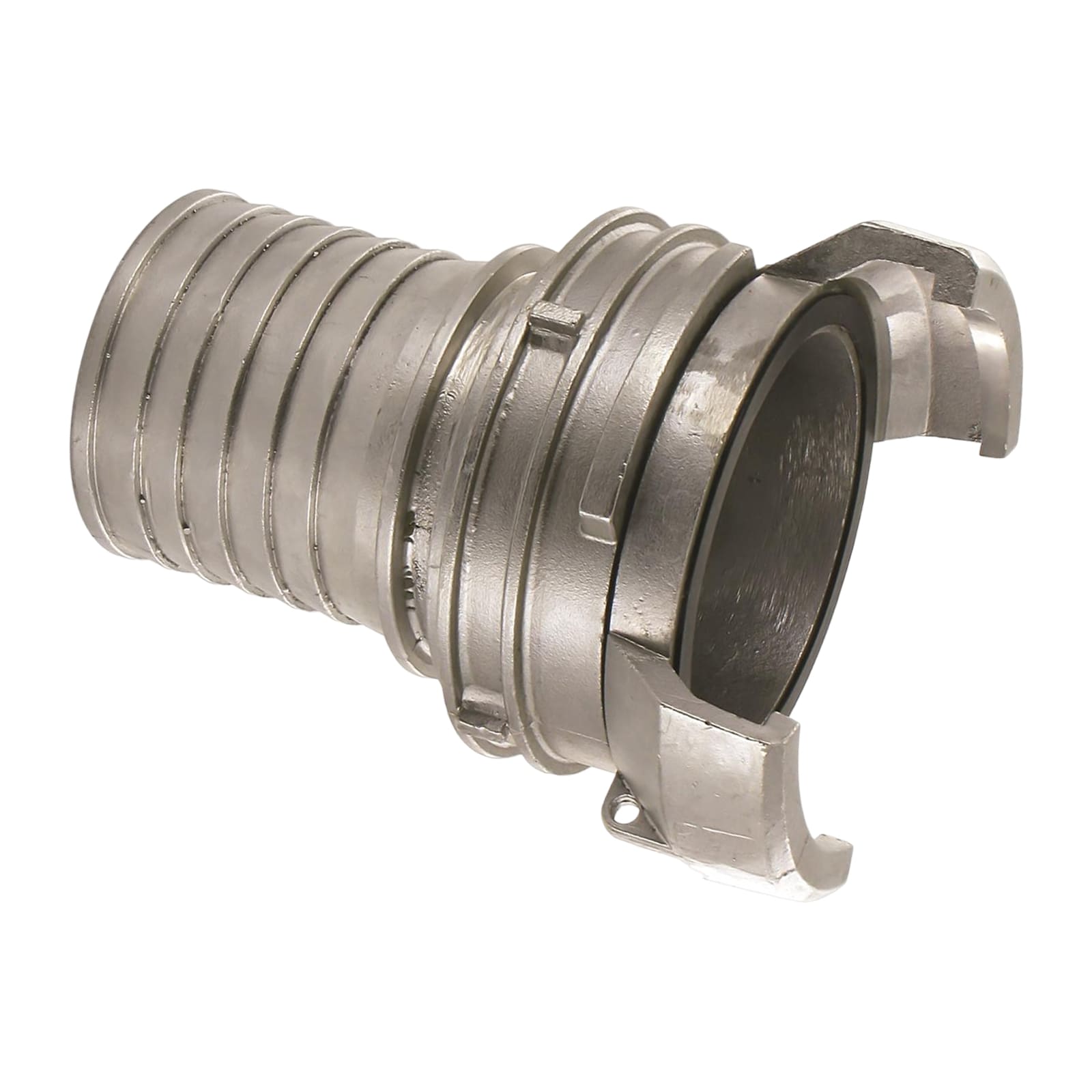 DN 100 Guillemin Kupplung Verriegelung Rillen Stutzen Tülle 110 mm Sicherungsbund Edelstahl AISI 316 - PN 16 bar