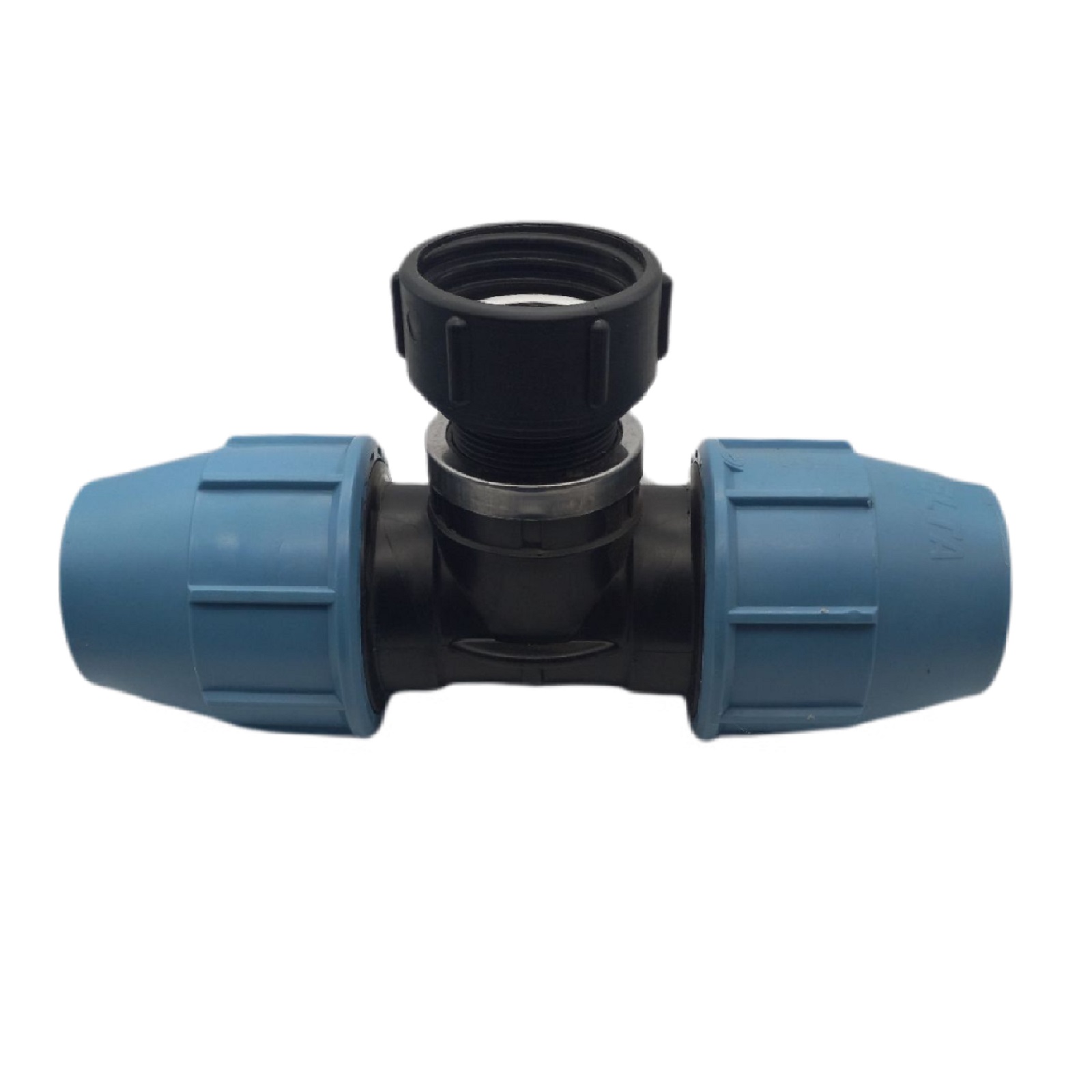 IBC Container Anschluss Adapter Set S60 x 6 -> 63 mm PE/PP T-Stück 90°