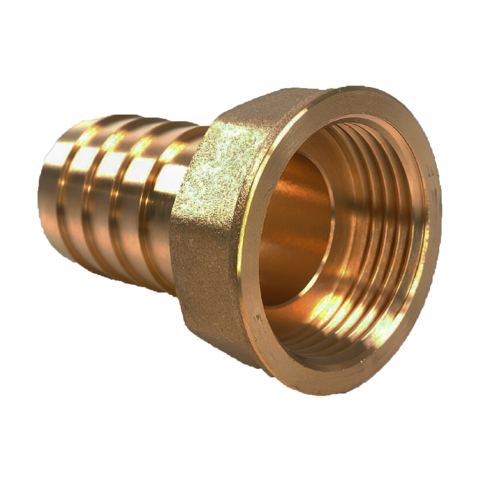 2" x 50 mm Schlauch Tülle Stutzen Innengewinde IG Nippel Messing Fitting - PN 30 bar