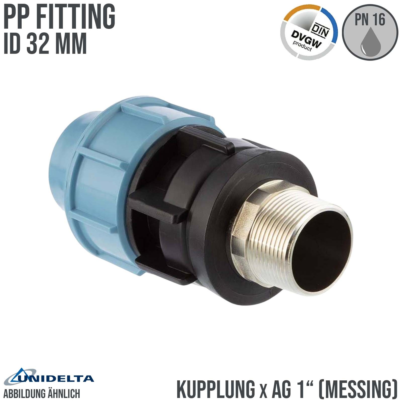 Unidelta PP / PE Klemm Fittings in verschiedenen Ausführungen und Durchmessern für PE Rohre und Flexschlauch finden Sie in unserem Shop.