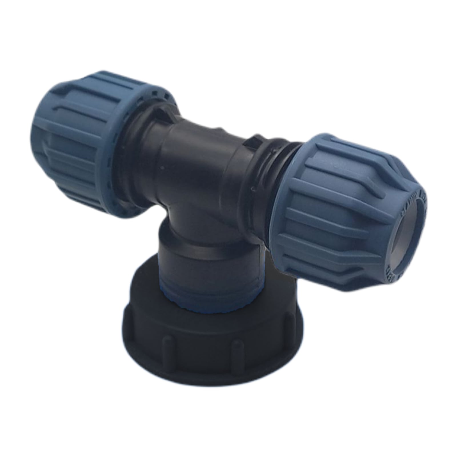 IBC Container Anschluss Adapter Set S60 x 6 -> 25 mm PE/PP T-Stück 90°