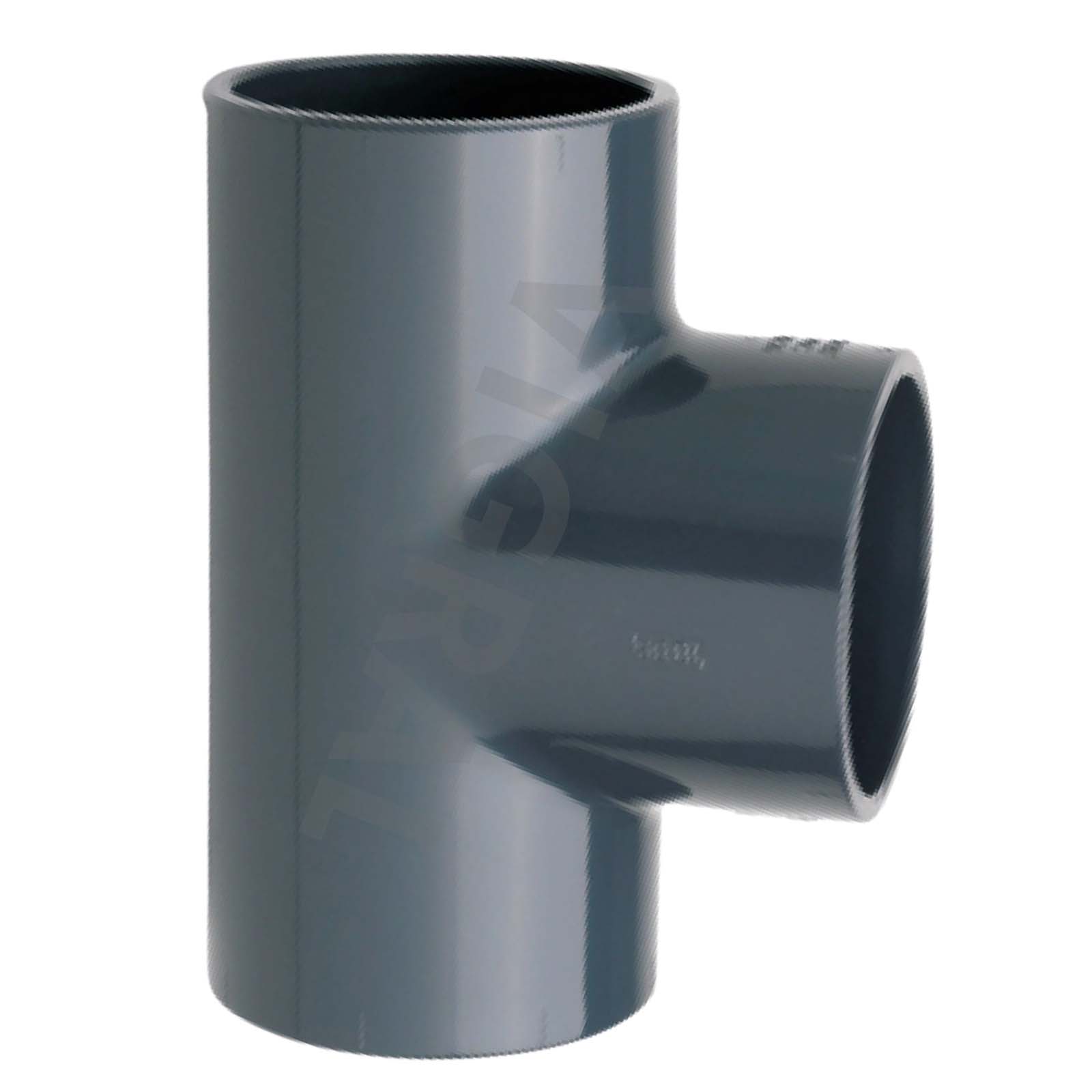 400 mm PVC Klebe Fitting T-Stück 90° Winkel Muffe Verbinder - PN 10 bar