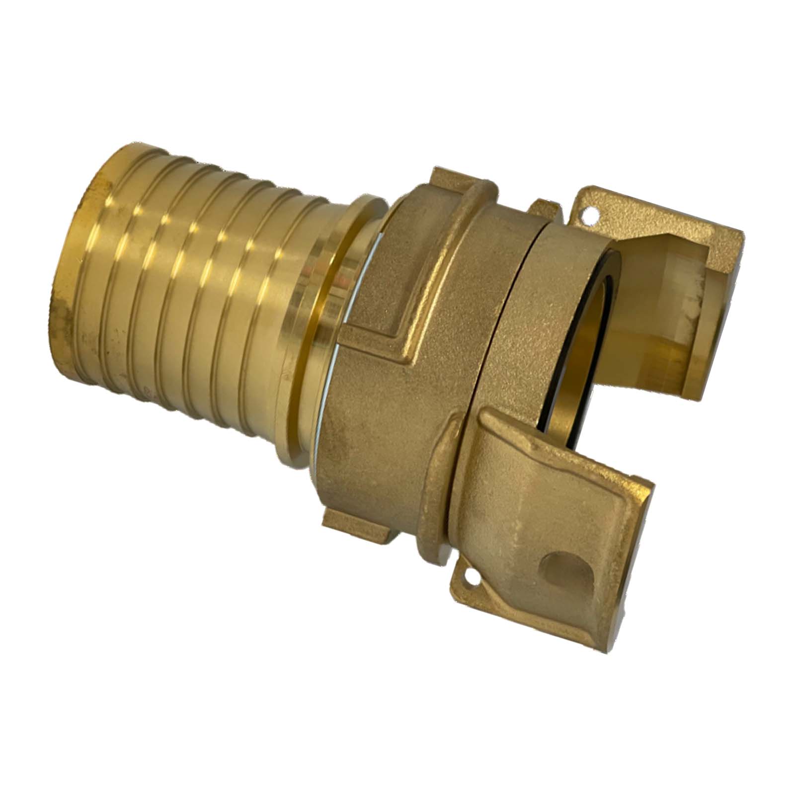 DN 80 Guillemin Kupplung Verriegelung Rillen Stutzen Tülle 90 mm Sicherungsbund Messing - PN 16 bar