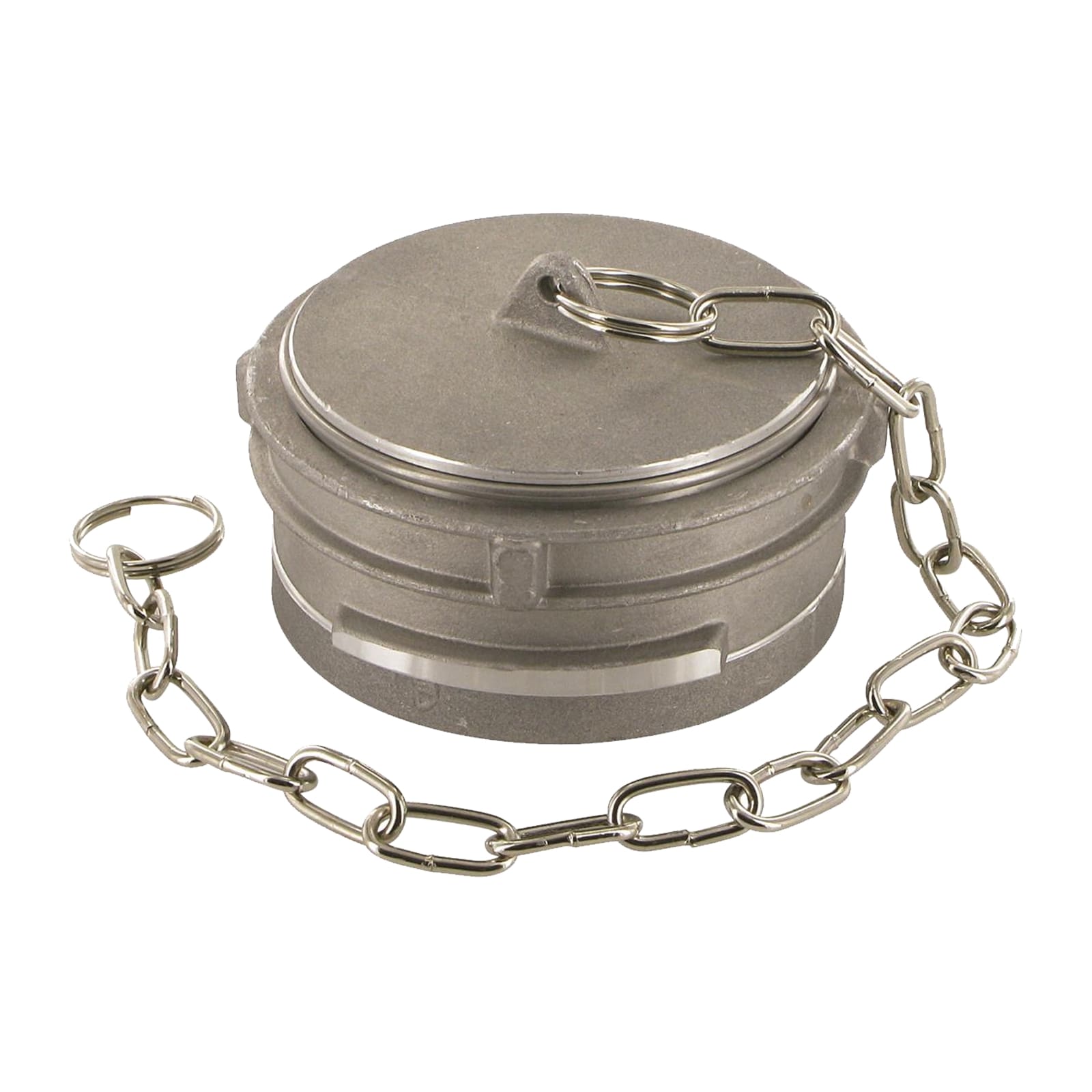 DN 32 Guillemin Kupplung Blind Kappe Verschluss Verriegelung mit Kette Aluminium - PN 16 bar