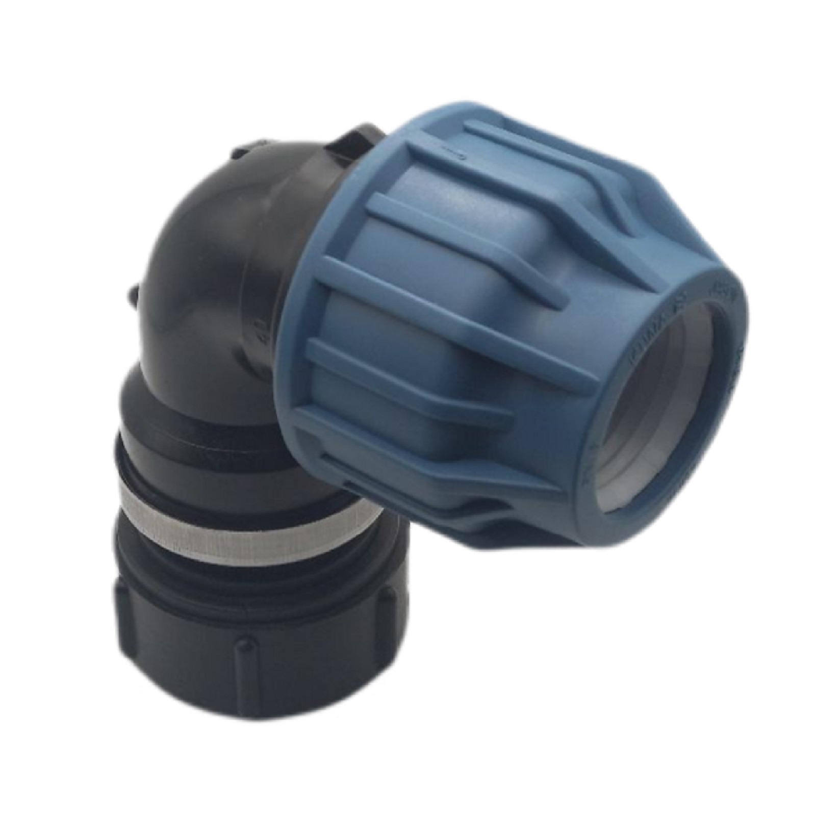 IBC Container Anschluss Adapter Set S60 x 6 -> 63 mm PE/PP Winkel 90°