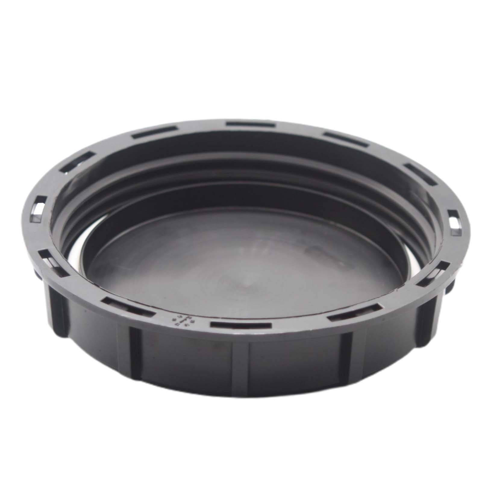 S100 x 8 (AD 115 mm) IBC Container Kappe Verschluss Deckel Einlass Staukappe Zubehör - schwarz