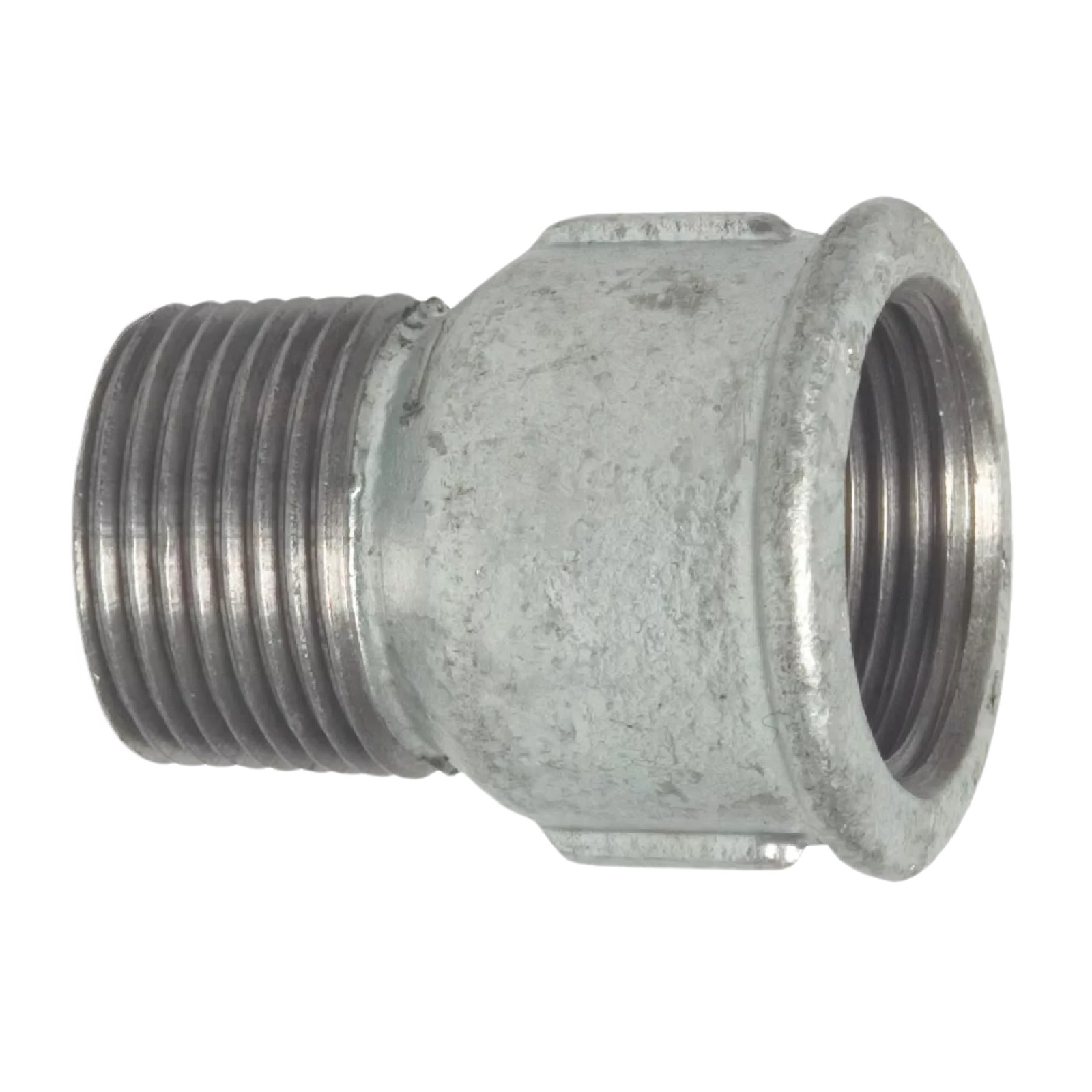 1/2" Gusseisen Temperguss Fitting Muffennippel Innen x Außengewinde IG AG DVGW PN 25 bar