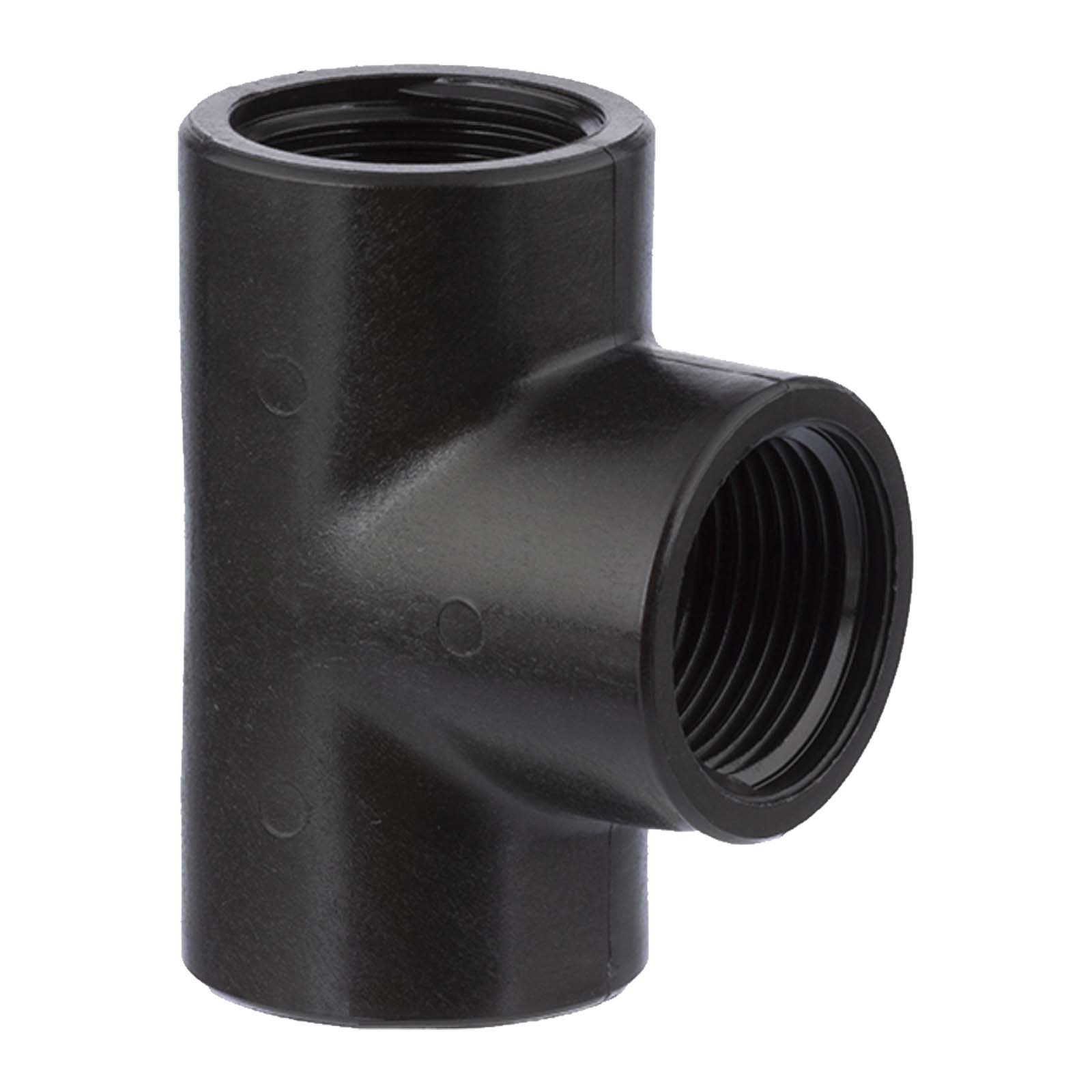 2 " PP Gewinde Fitting T-Stück 90° schwarz Innen x Innengewinde IG Polypropylen - PN 10 bar