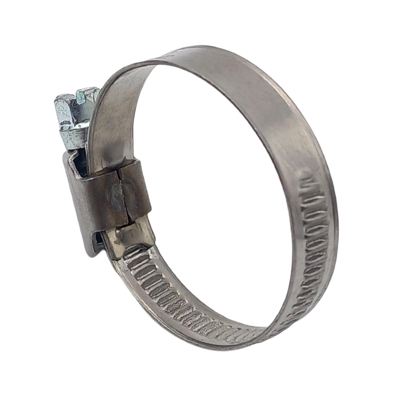 12 - 20 mm Schlauchschelle W2 Edelstahl AISI 430 Rohr Gewinde Schelle - Band: 12 mm 