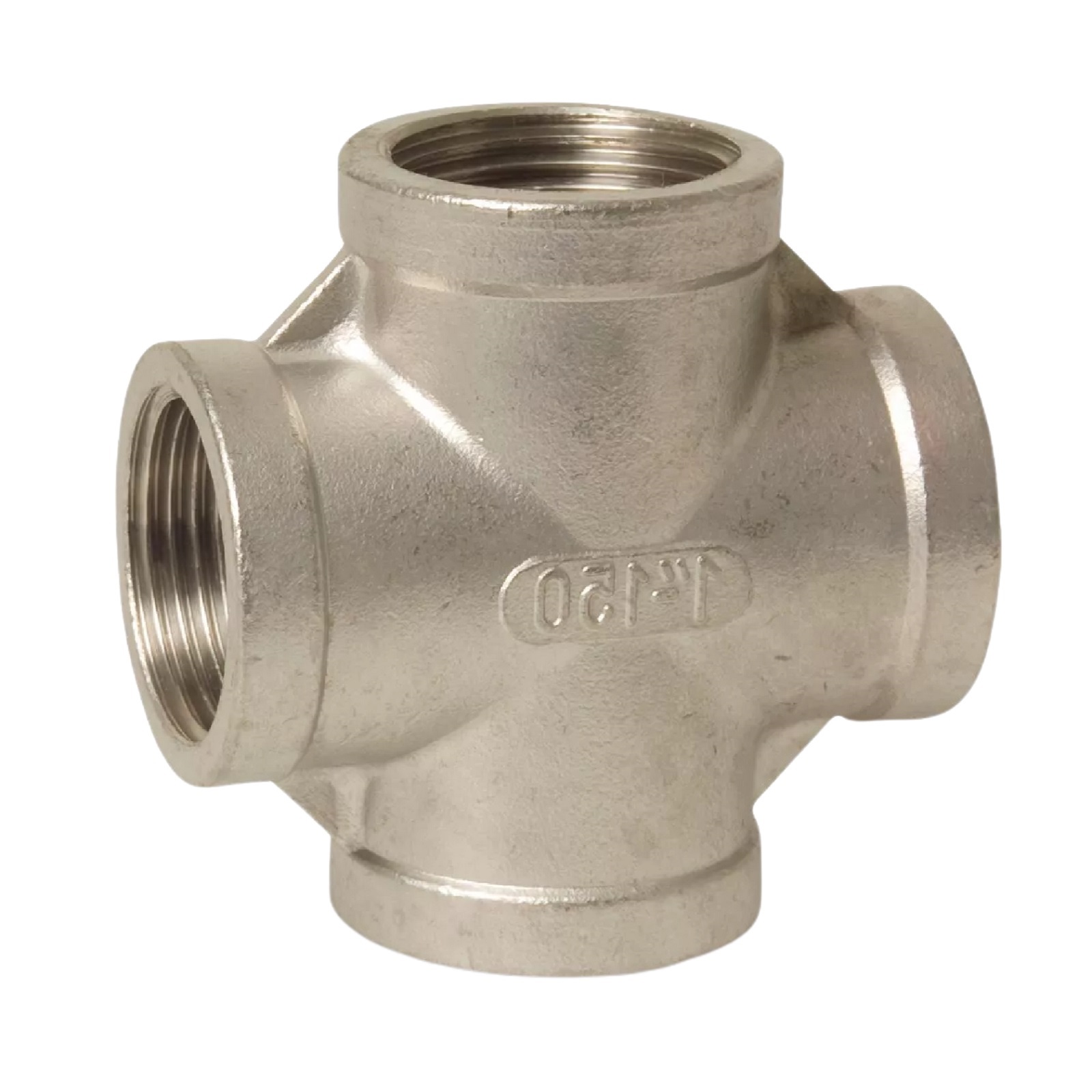 1/4" Edelstahl Fitting V4A AISI 316 Kreuzstück 90° Innengewinde IG - PN 16 bar