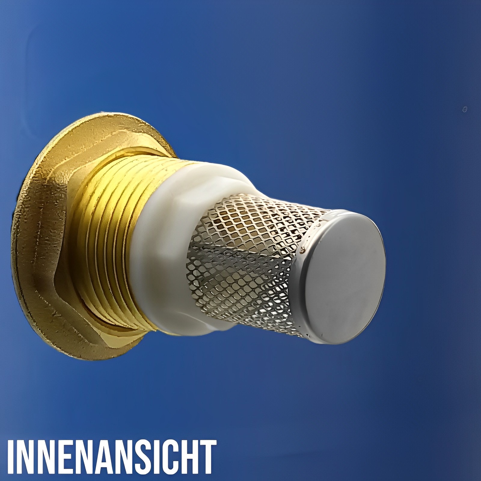 Tank Regen Tonnen Durchführung Messing Kugelhahn 1" Innengewinde - Anschuss Set PN 10 bar