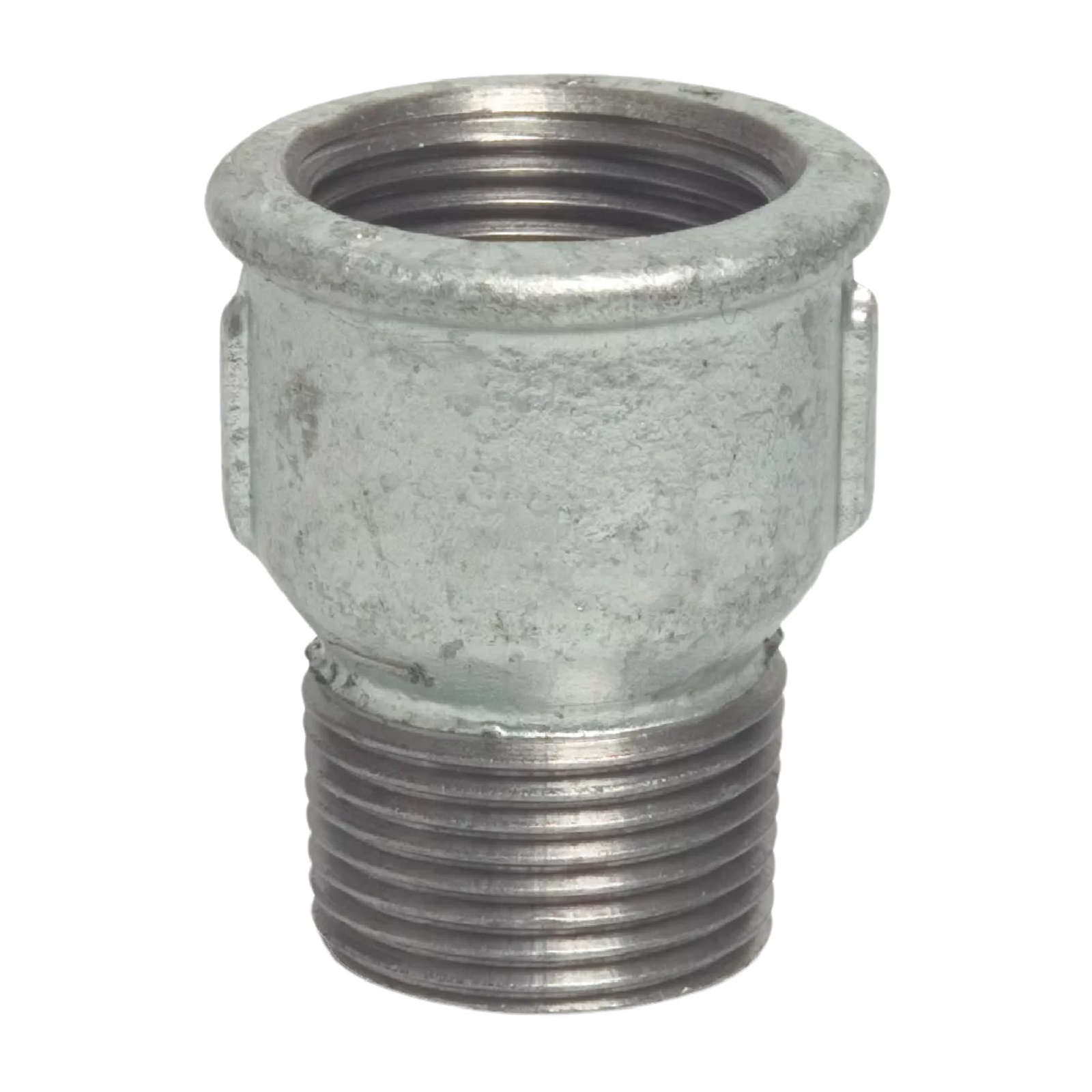 1/2" Gusseisen Temperguss Fitting Muffennippel Innen x Außengewinde IG AG DVGW PN 25 bar