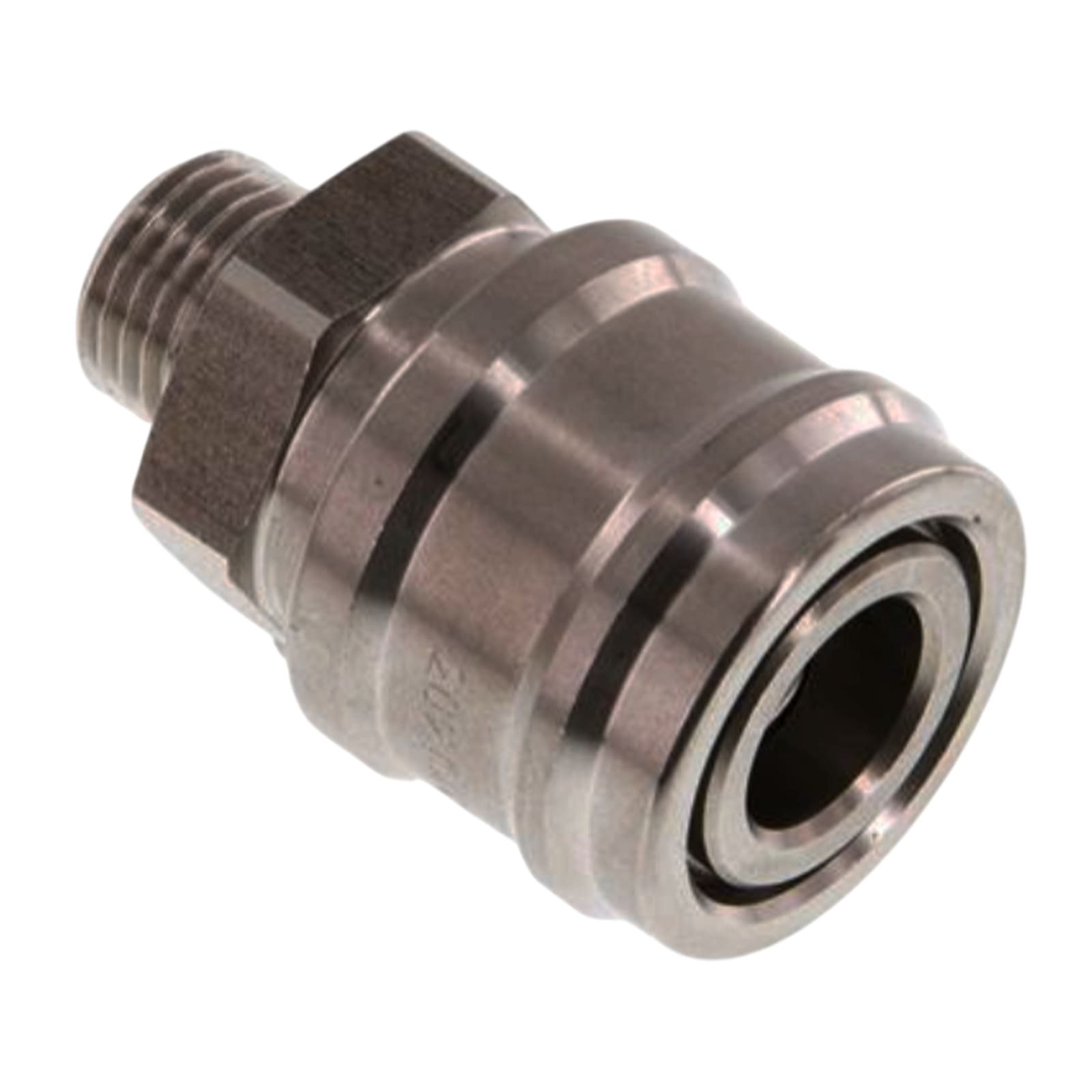 1/2 " Druckluft Kupplung Dose Schnell Edelstahl NW 7,2 mit Innengewinde AG - PN 35 bar