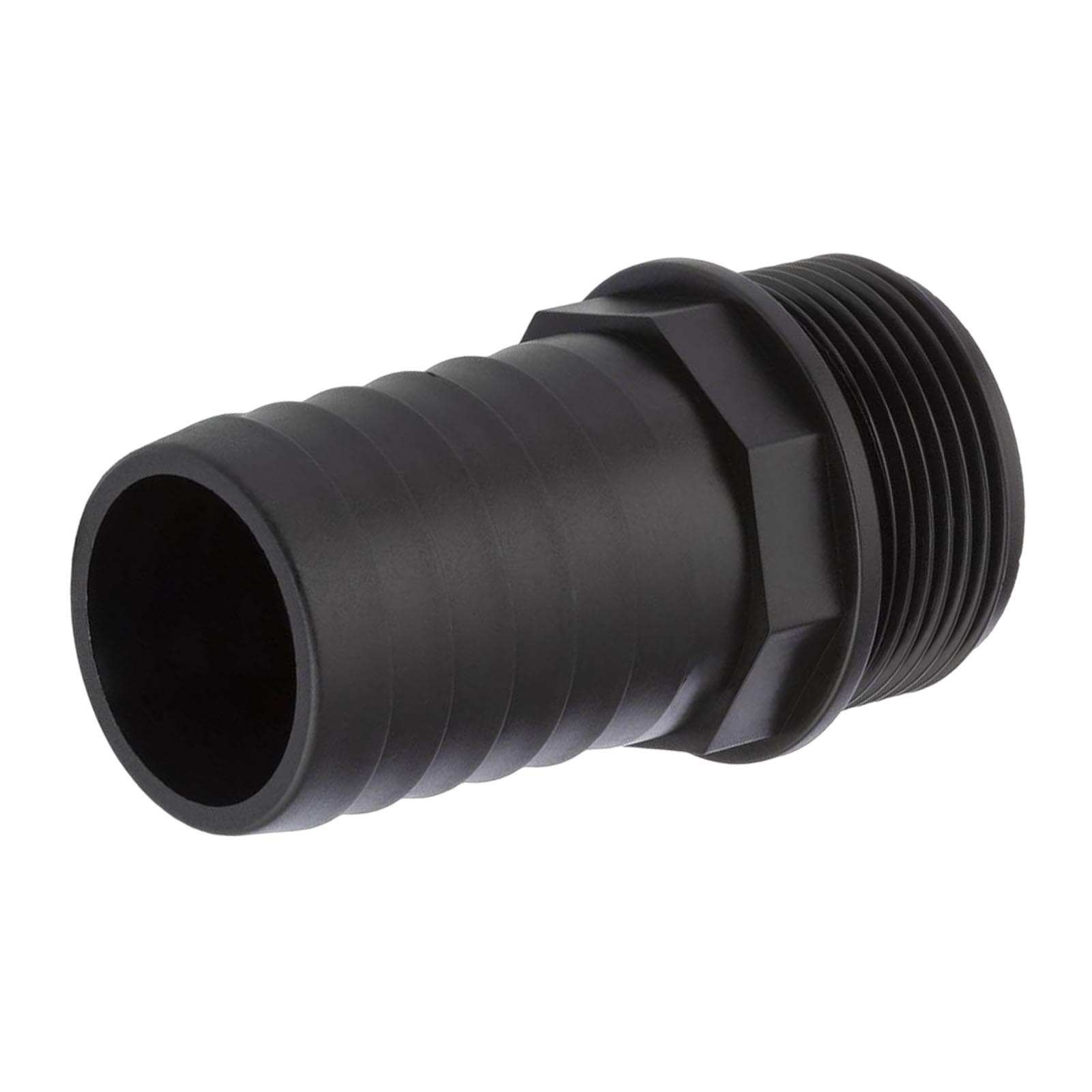 40 mm x 1 1/4 " PP Gewinde Fitting Schlauch Tülle Stutzen Außengewinde AG - PN 6 bar
