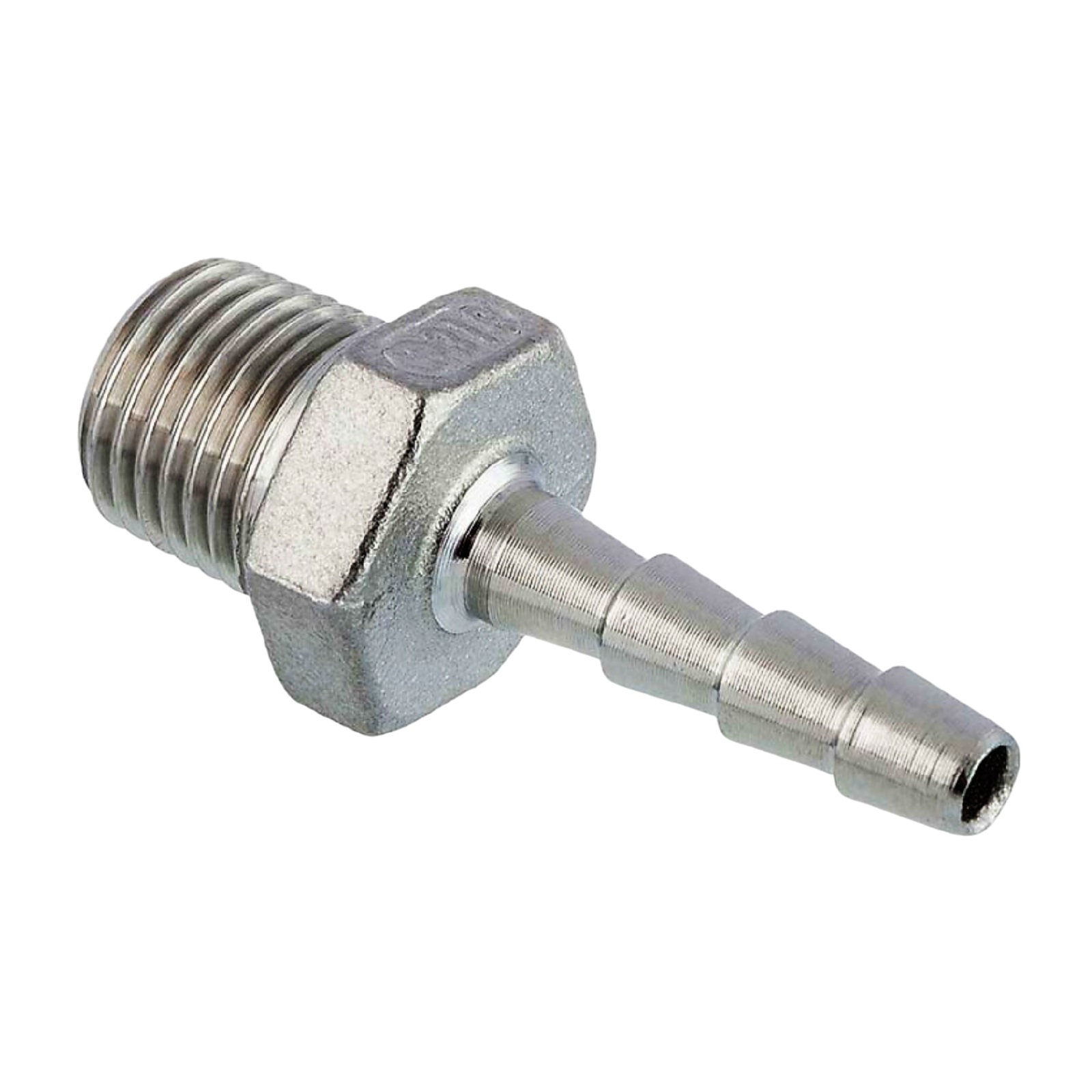 4 mm x 3/8" Zoll Schlauch Tülle Stutzen Außengewinde AG Nippel Edelstahl AISI 314 VA  Fitting - PN 20 bar