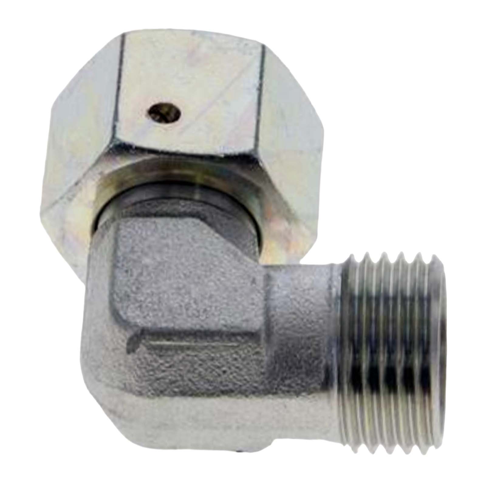 Hydraulik Verschraubung einstellbarer Winkel 90° 28 L (M 36 x2,0) AG x IG ohne Mutter / Schneidring