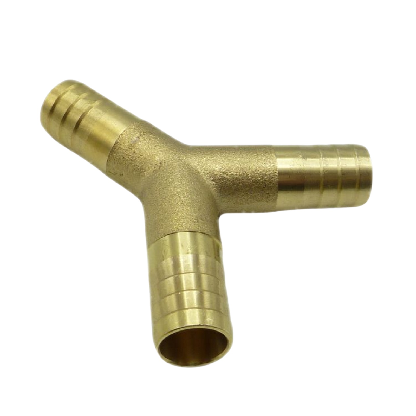 6 mm - 1/4" Zoll 90° Y-Stück Schlauch Verbinder Verteiler Tülle Kupplung Reparatur Messing PN 10 bar
