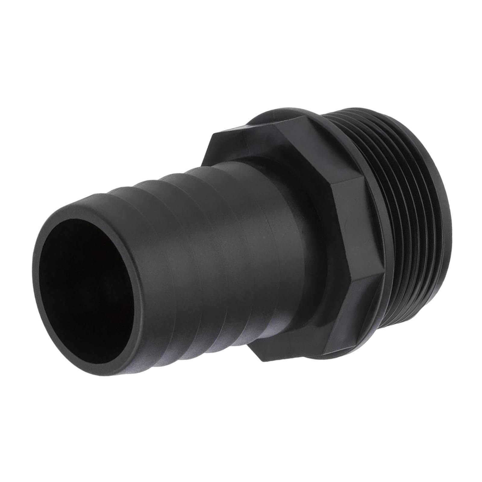 38 mm x 1 1/2 " PP Gewinde Fitting Schlauch Tülle Stutzen Außengewinde AG - PN 6 bar