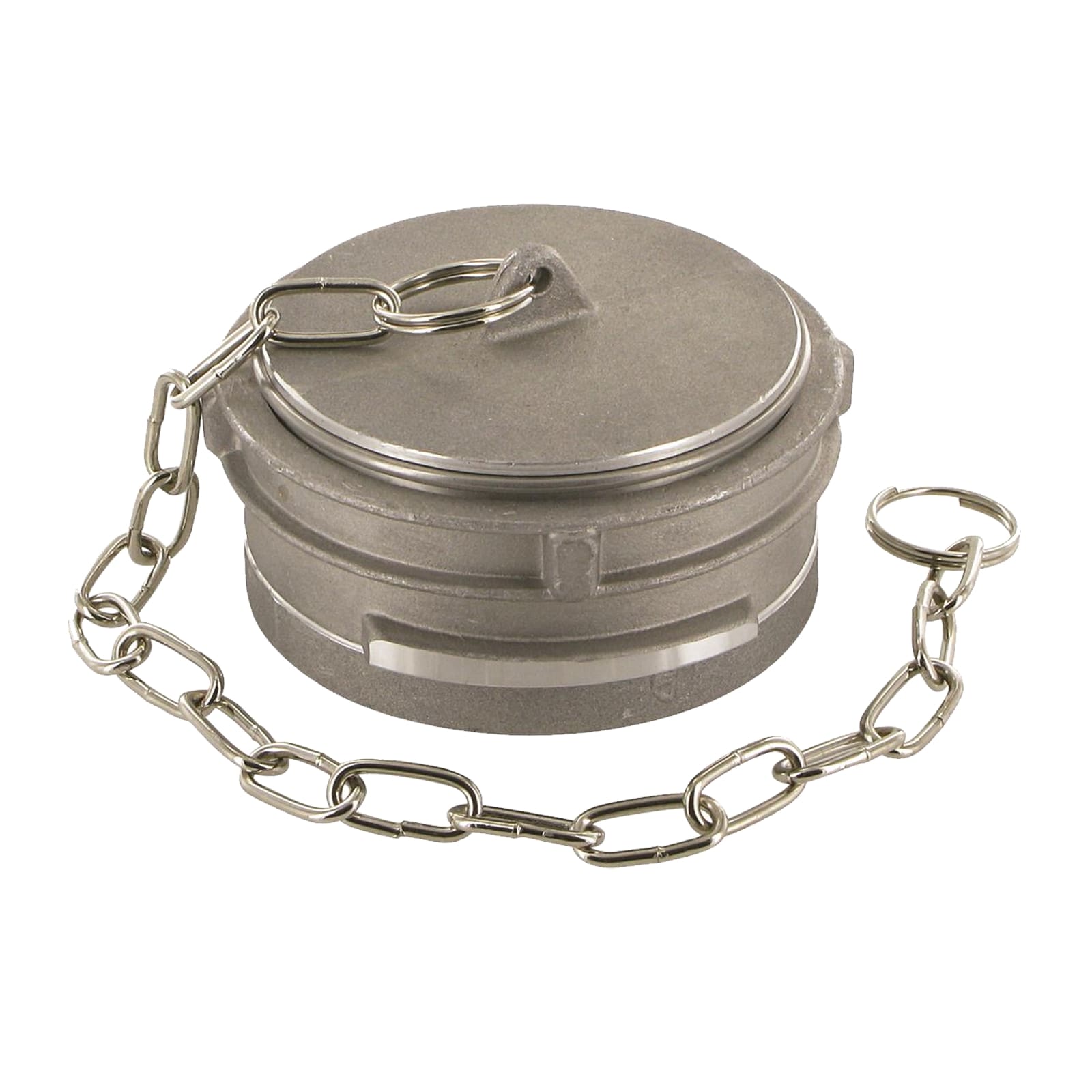 DN 32 Guillemin Kupplung Blind Kappe Verschluss Verriegelung mit Kette Aluminium - PN 16 bar