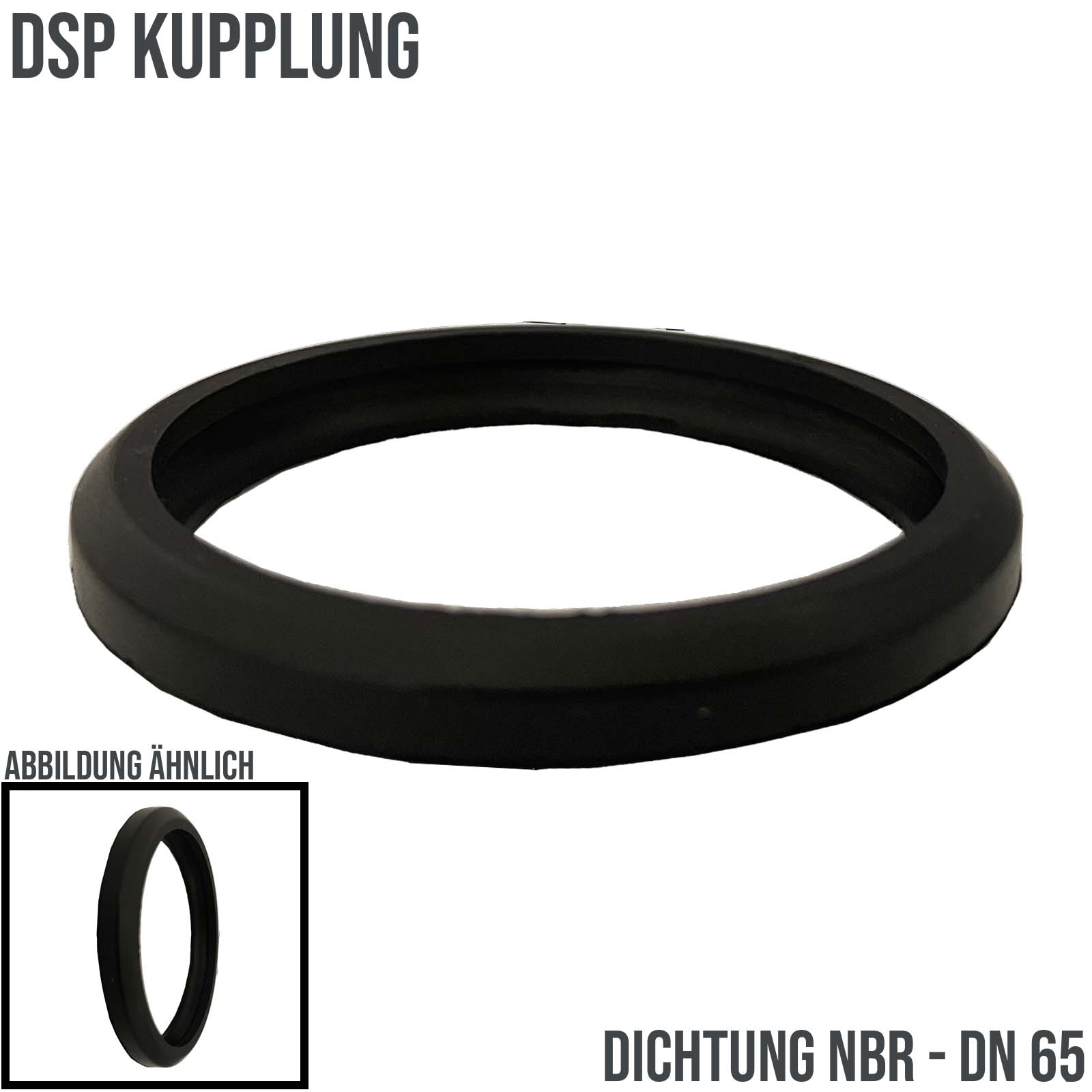 DN 65 DSP Kupplung Dichtung NBR schwarz - PN 16 bar