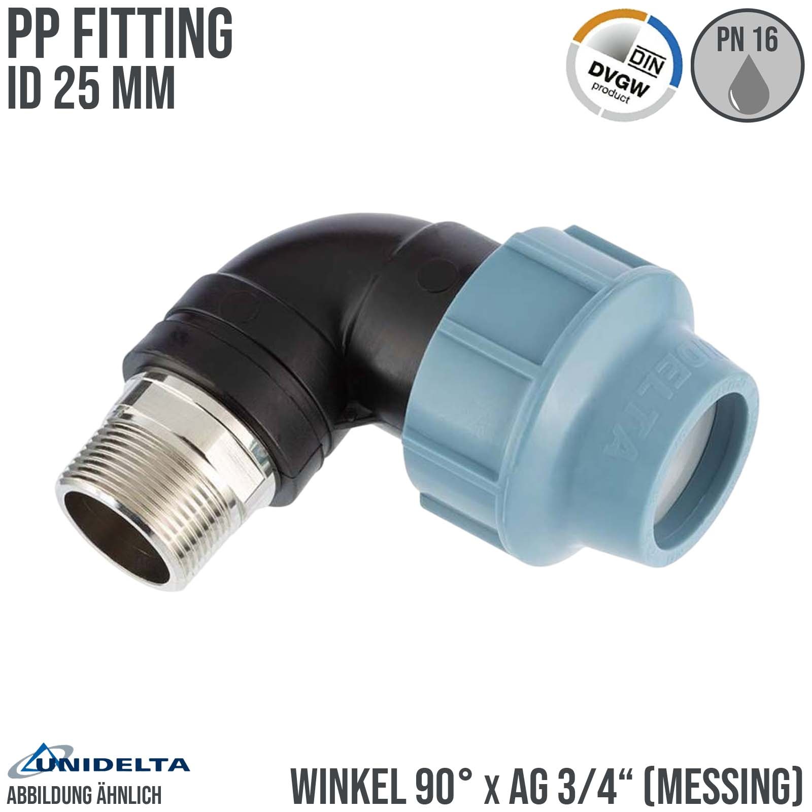 Unidelta PP / PE Klemm Fittings in verschiedenen Ausführungen und Durchmessern für PE Rohre und Flexschlauch finden Sie in unserem Shop.