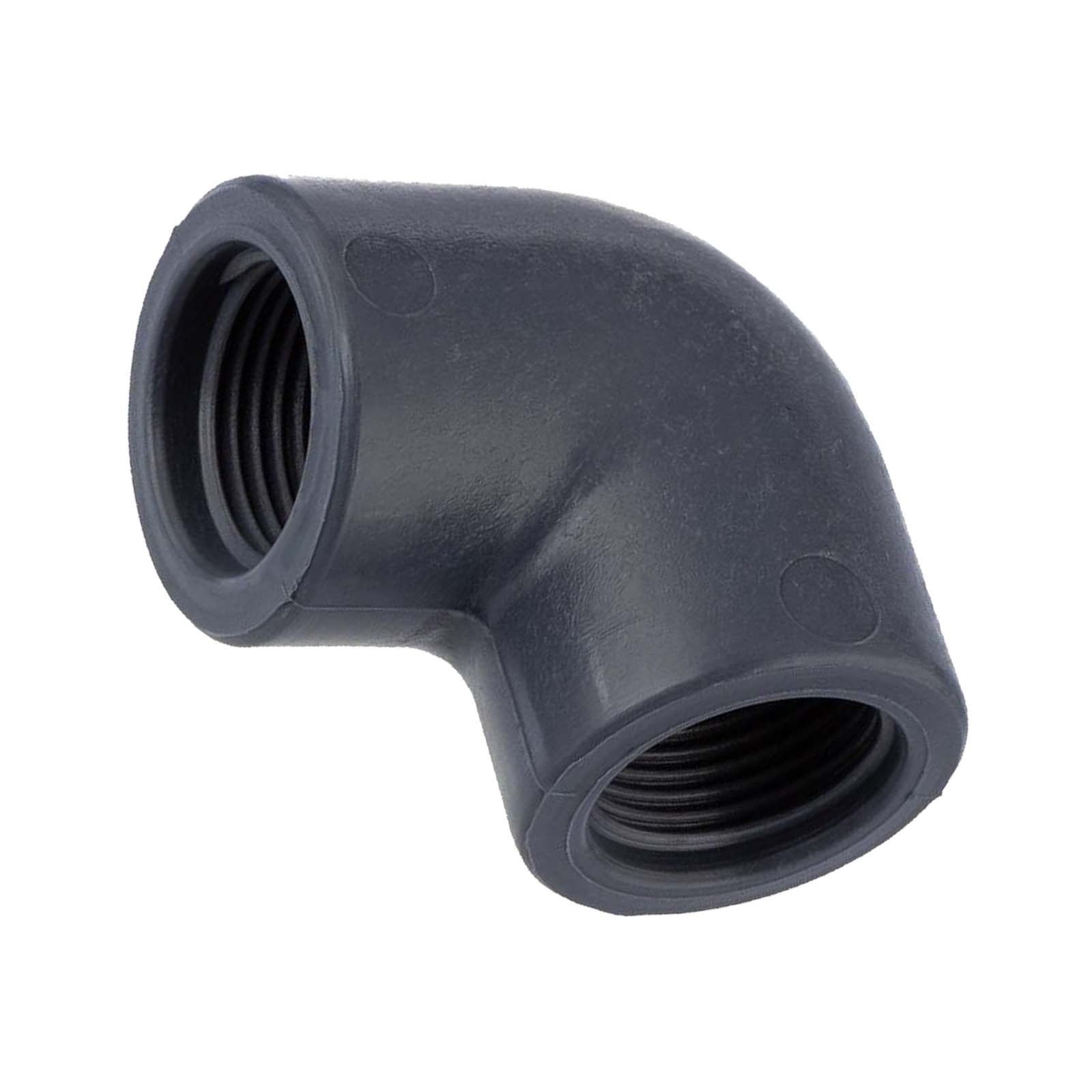 1 " PP Gewinde Fitting Winkel 90° schwarz Innen x Innengewinde IG Polypropylen - PN 10 bar
