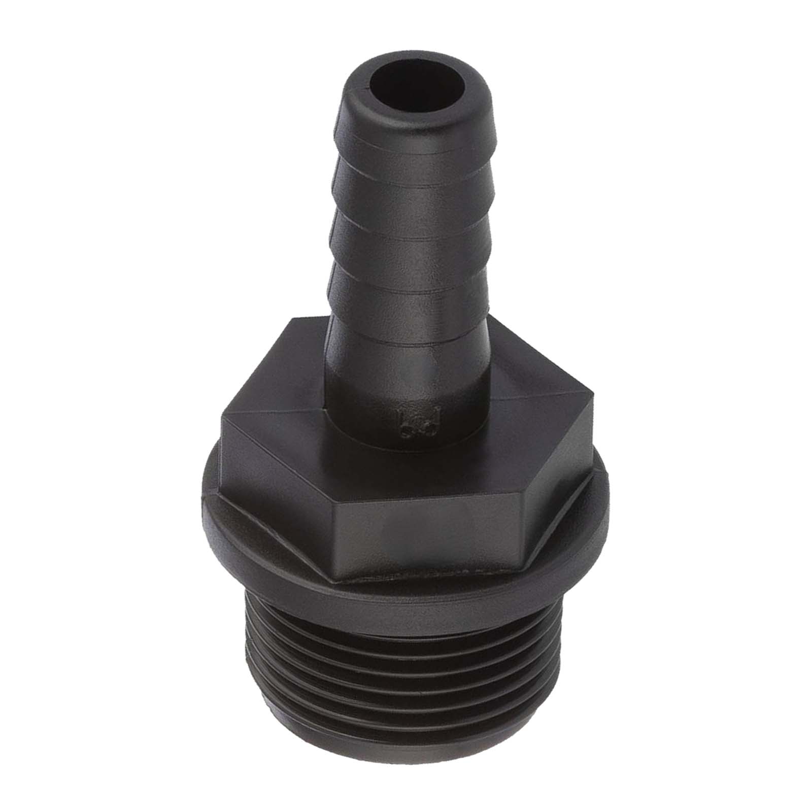 13 mm x 3/4 " PP Gewinde Fitting Schlauch Tülle Stutzen Außengewinde AG - PN 6 bar