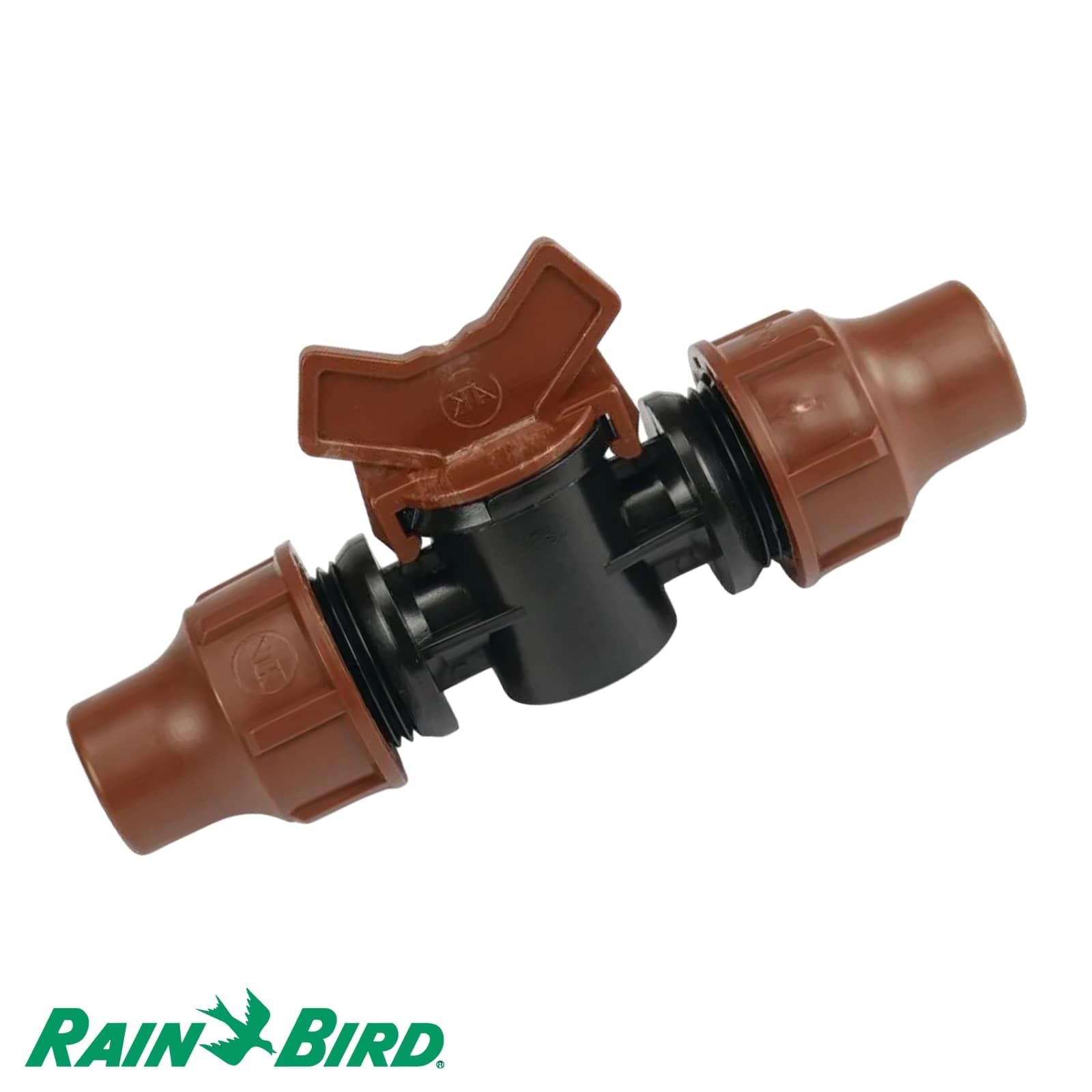 16 mm Rain Bird PE Stopfen Ventil Lock Quick Tropf Fitting Tropf Fitting braun Typ BF-92