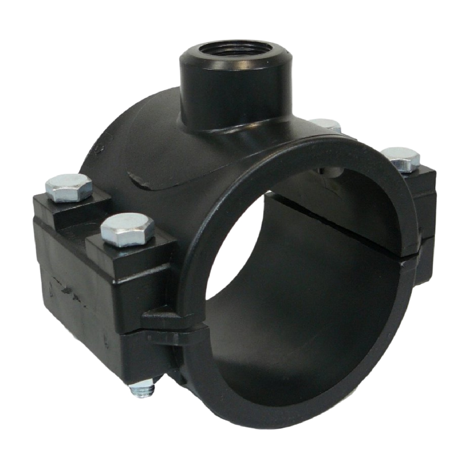75 mm x 1" PP PE Anbohr Abzweig Schelle Klemmschale x Innengewinde DVGW [PN16]