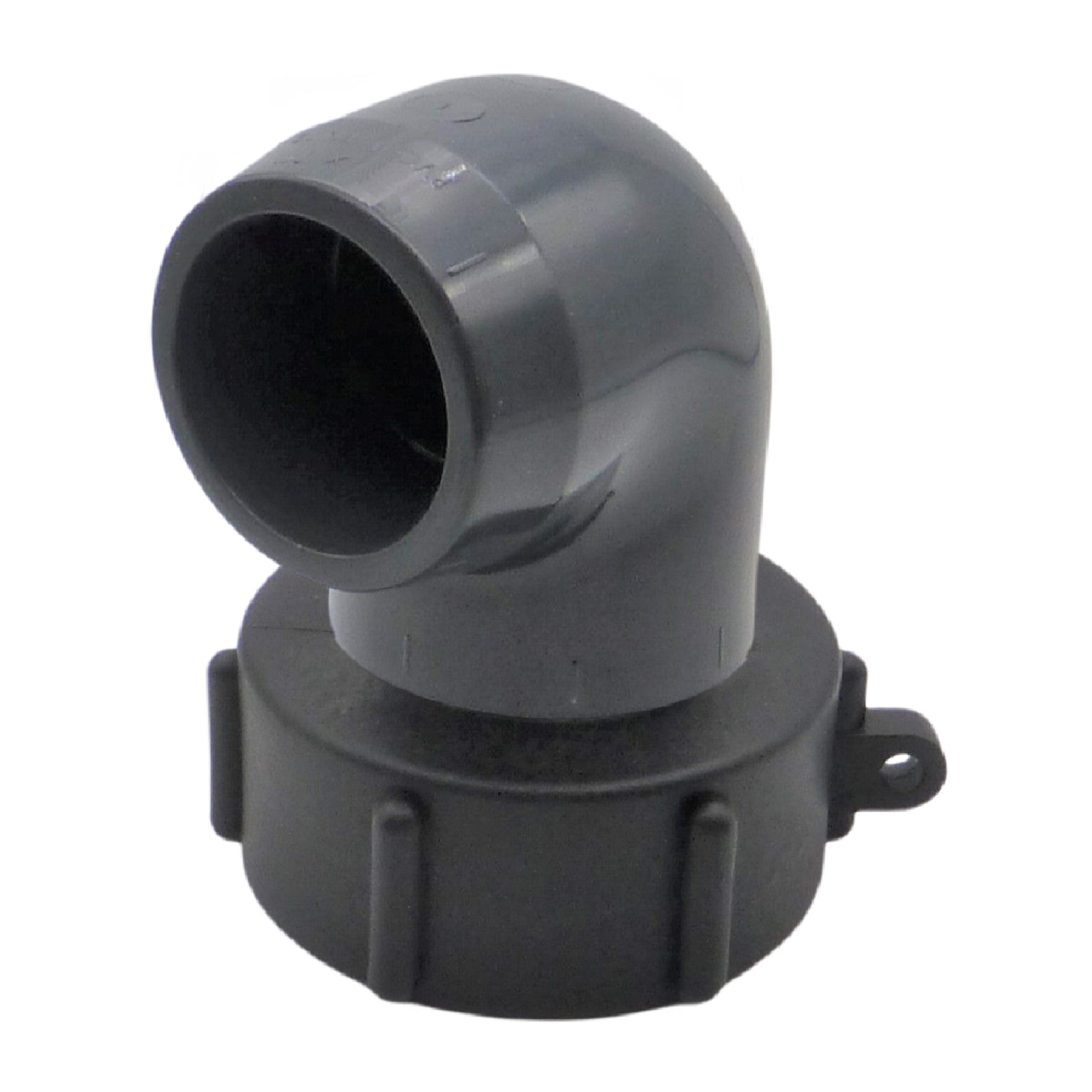 IBC Container Anschluss Adapter Set S60 x 6 -> 50 mm PVC Winkel 90°