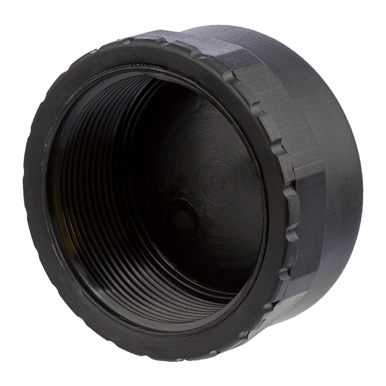 2" PP Gewinde Fitting Kappe schwarz Innengewinde IG Polypropylen - PN 10 bar