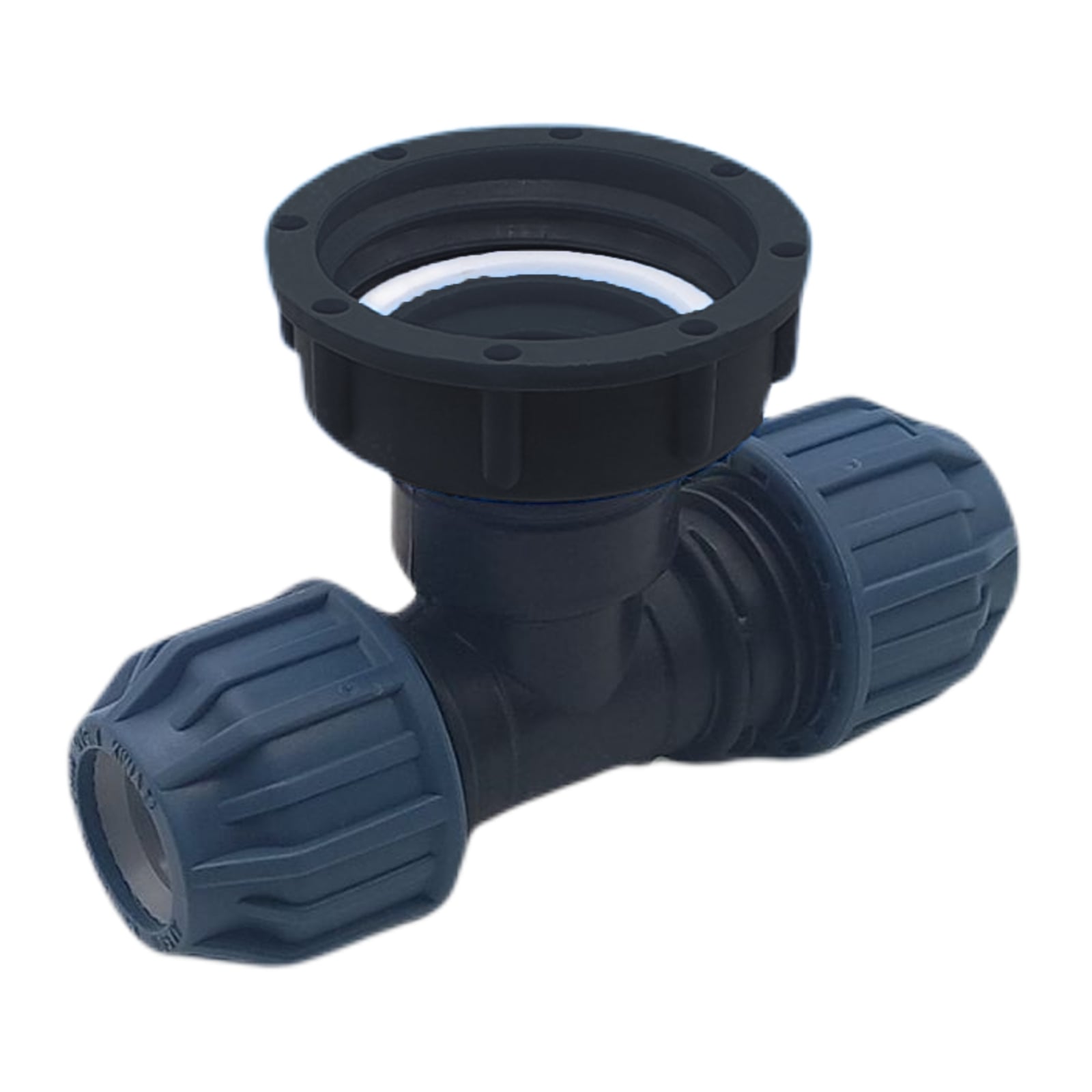 IBC Container Anschluss Adapter Set S60 x 6 -> 25 mm PE/PP T-Stück 90°