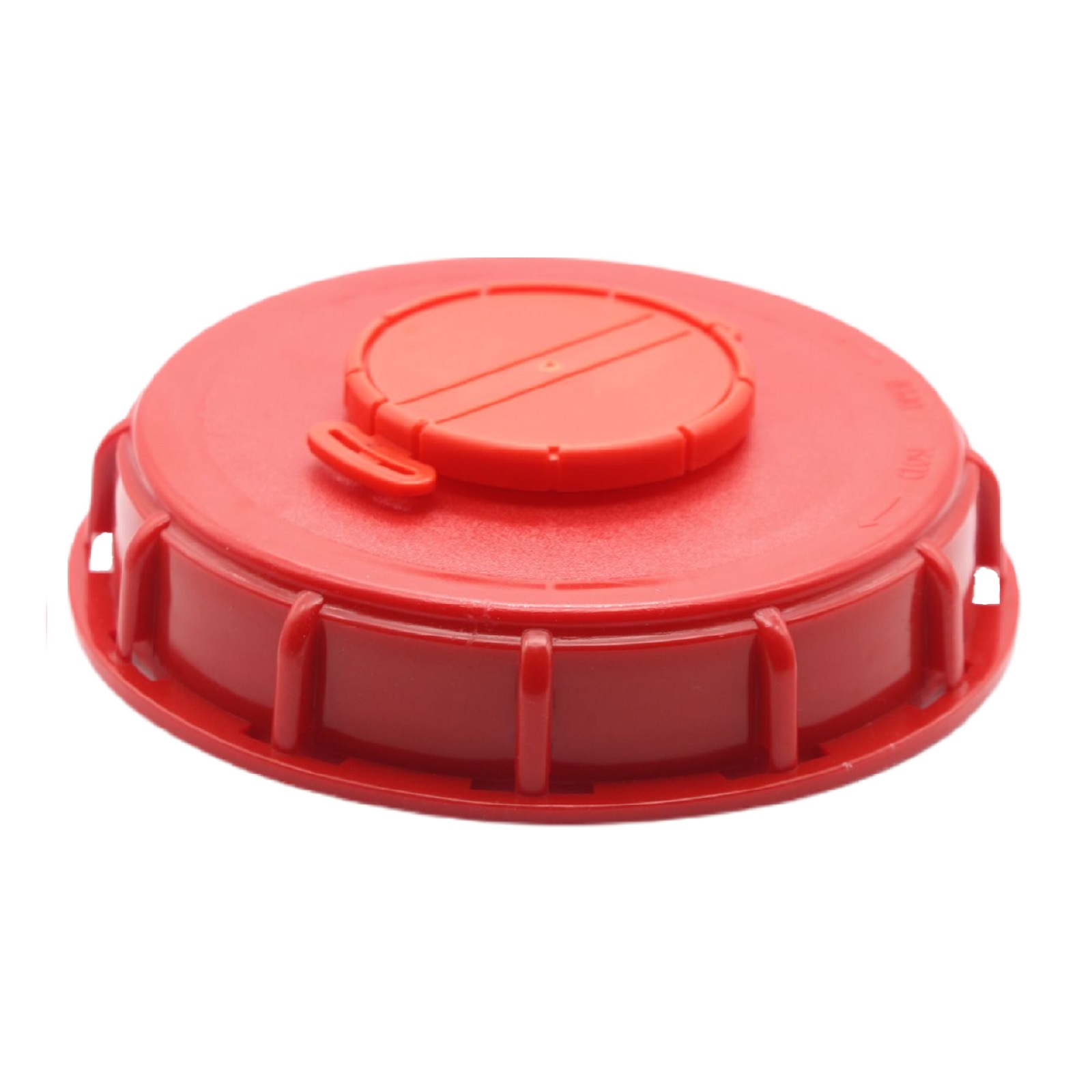 S165 x 7 DN 150 (AD 187 mm) IBC Container Einlass Deckel Verschlus Zubehör mit Einlüftung - rot
