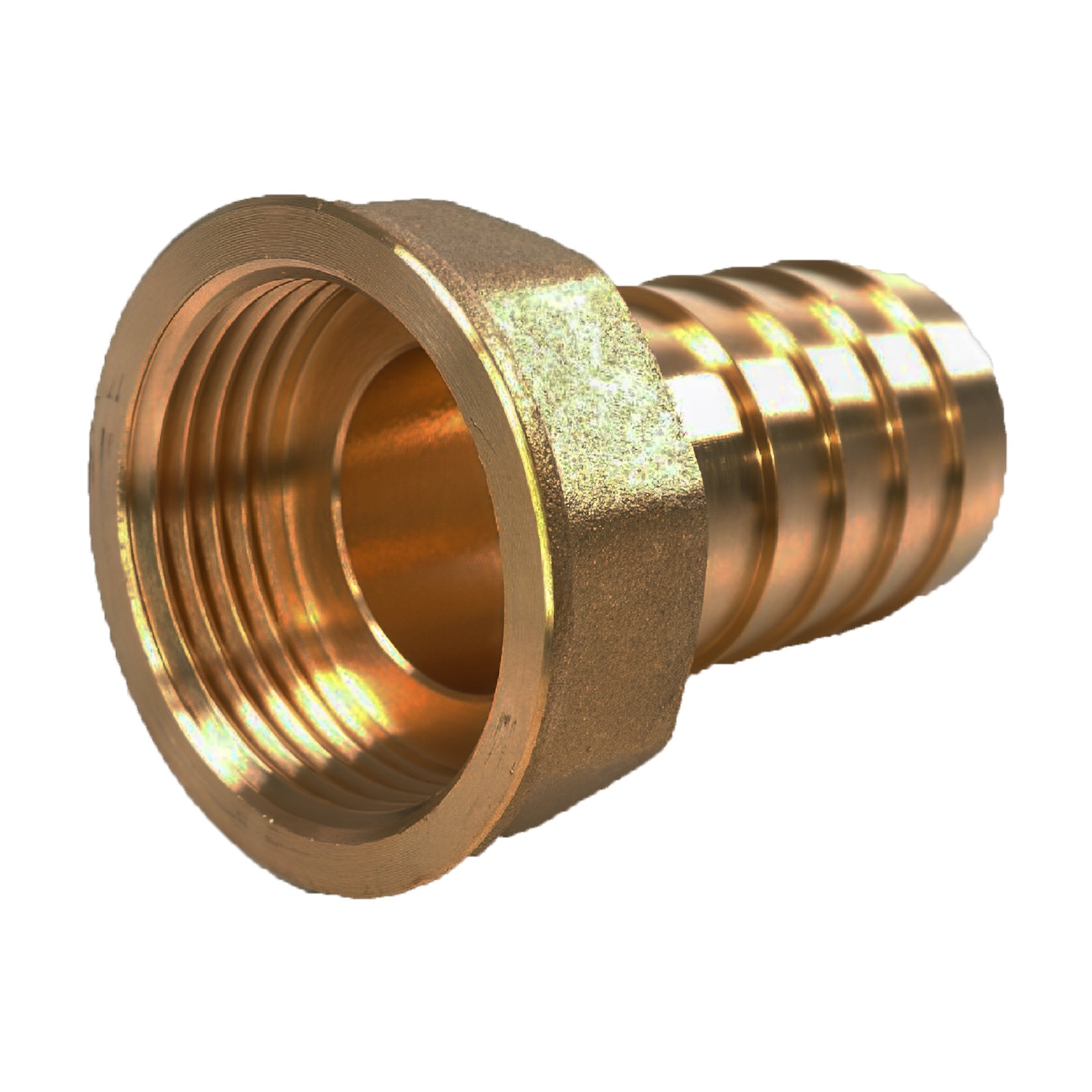 2" x 50 mm Schlauch Tülle Stutzen Innengewinde IG Nippel Messing Fitting - PN 30 bar
