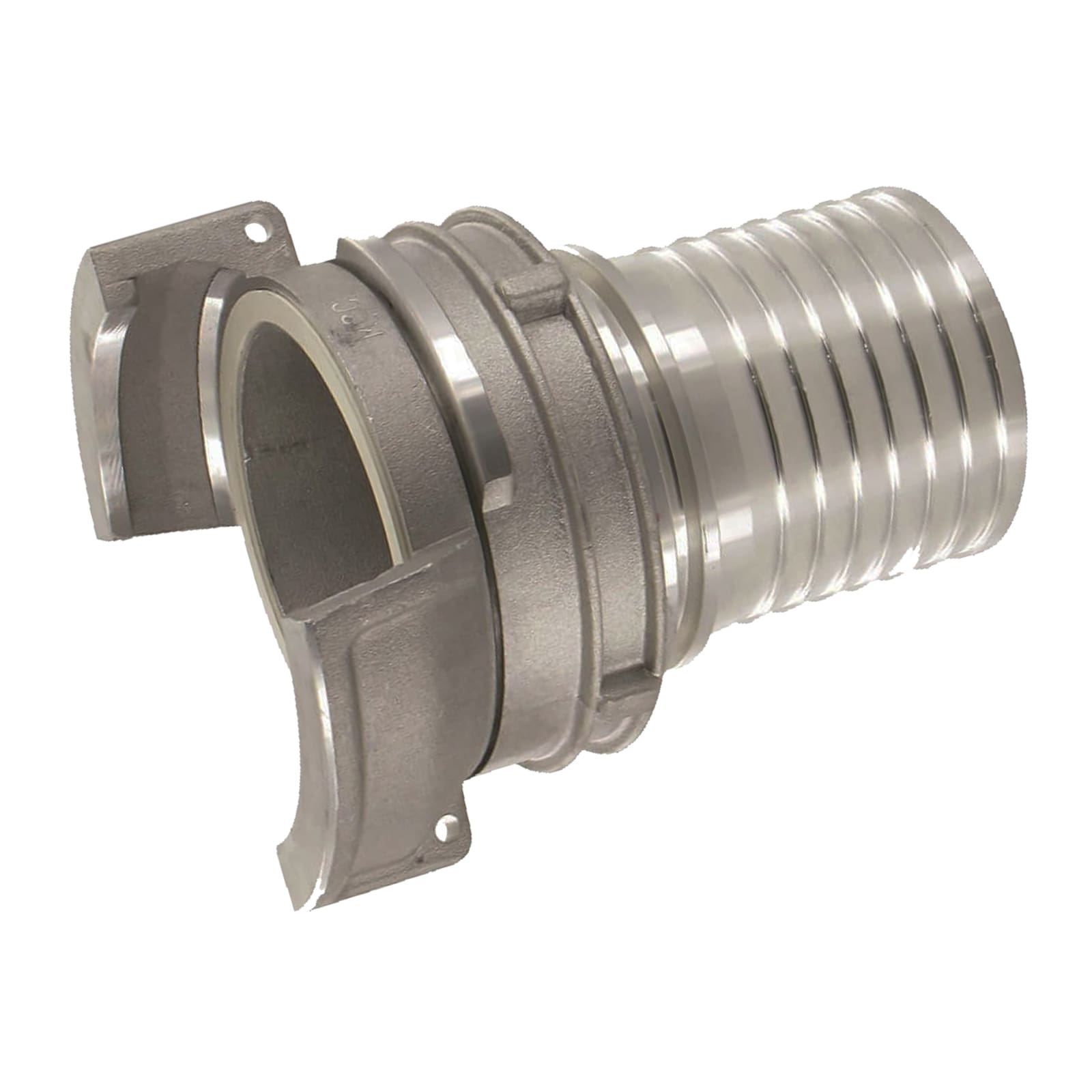 DN 150 Guillemin Kupplung Verriegelung Rillen Stutzen Tülle 152 mm Sicherungsbund Aluminium - PN 16 bar