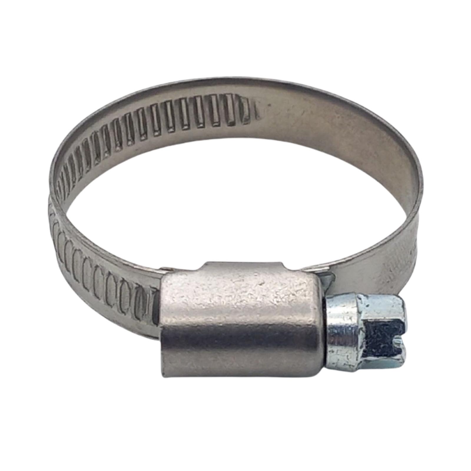 12 - 20 mm Schlauchschelle W2 Edelstahl AISI 430 Rohr Gewinde Schelle - Band: 12 mm 